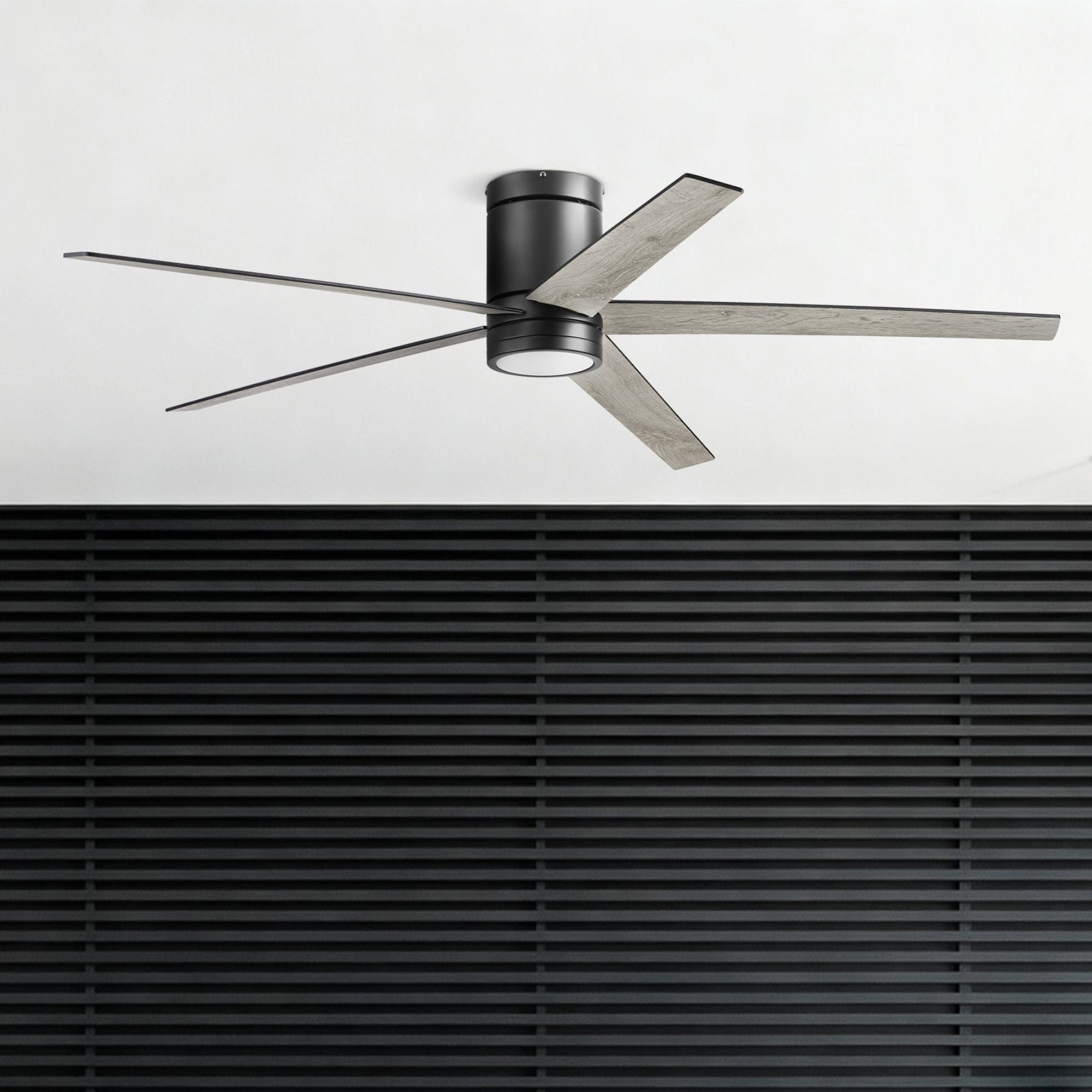 Honeywell Graceshire 60 Inch Ceiling Fan with LED Light and Remote, Matte Black - VMInnovations