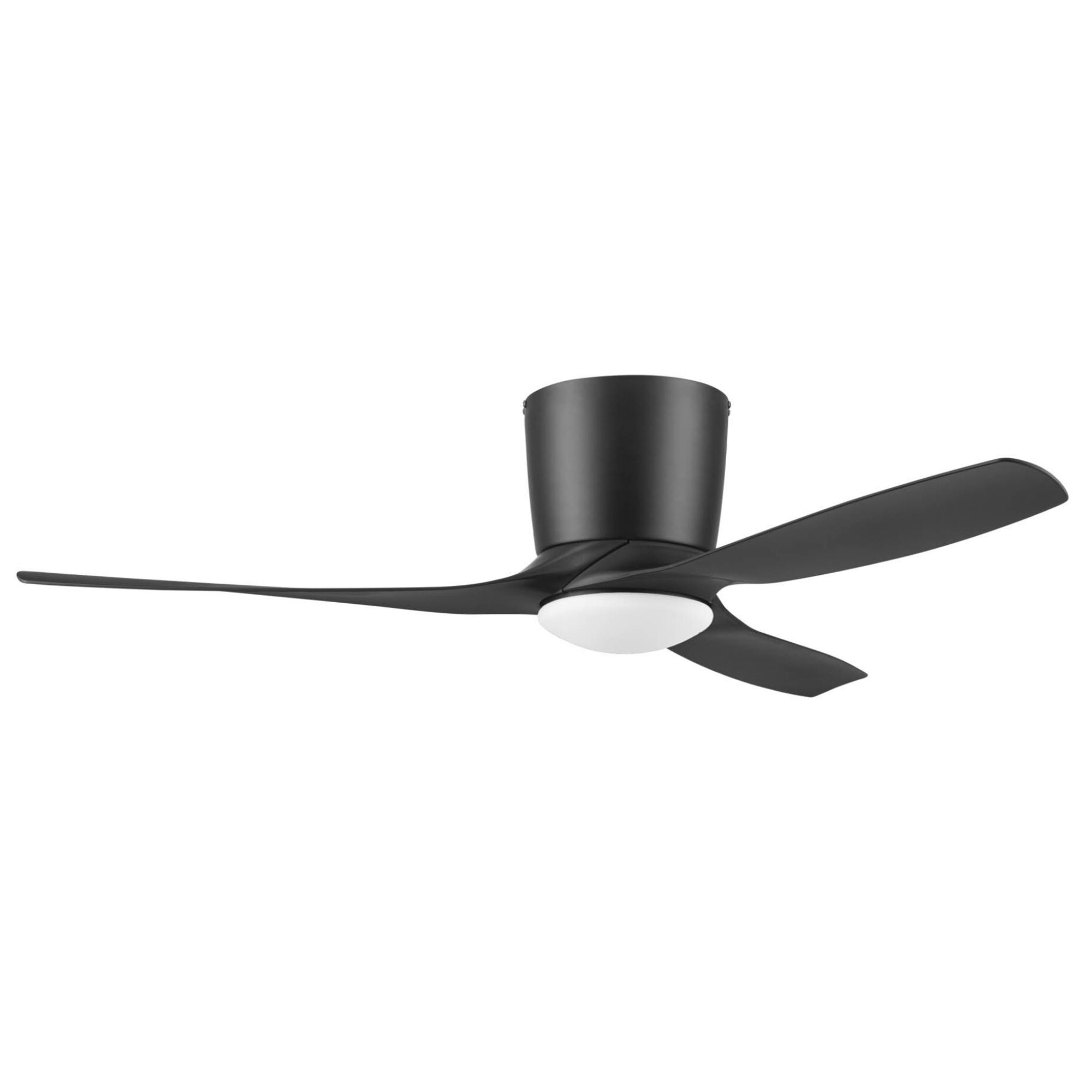 Honeywell Lynton 52" Ceiling Fan, Damp-Rated w/ LED Light & Remote, Matte Black - VMInnovations