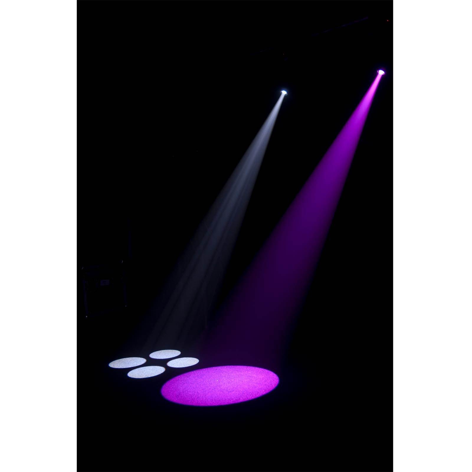 4 Chauvet DJ Intimidator Spot 155 LED DMX Yoke Lights + ADJ myDMX 2.0 Controller - VMInnovations