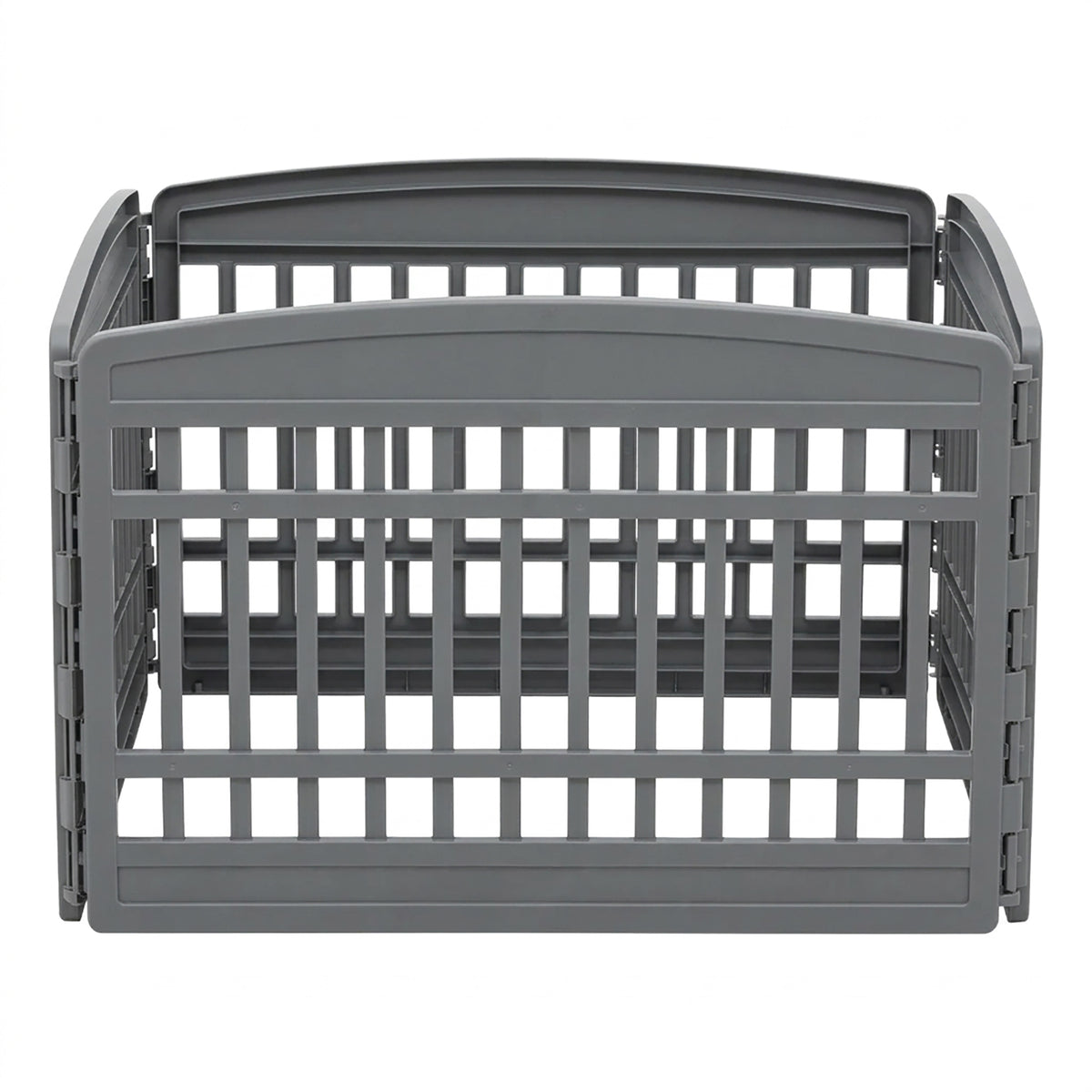 IRIS USA 24"Exercise Pet Playpen, Plastic 4 Panel Gate w/Door for Dogs(Open Box)