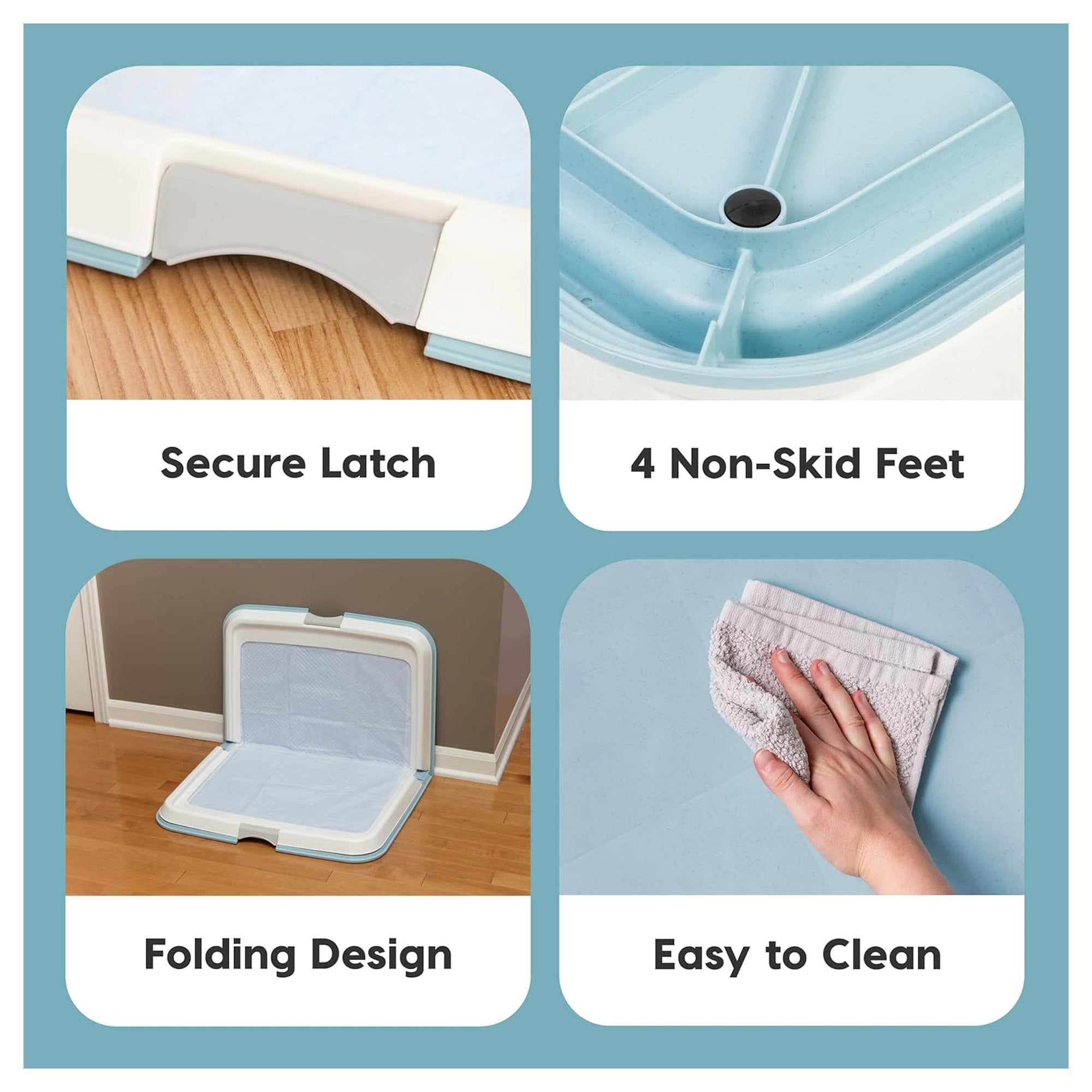 IRIS USA Secure Pee Pad Holder for Large Sized Dogs, Fits 28"x34" Pad (Open Box)