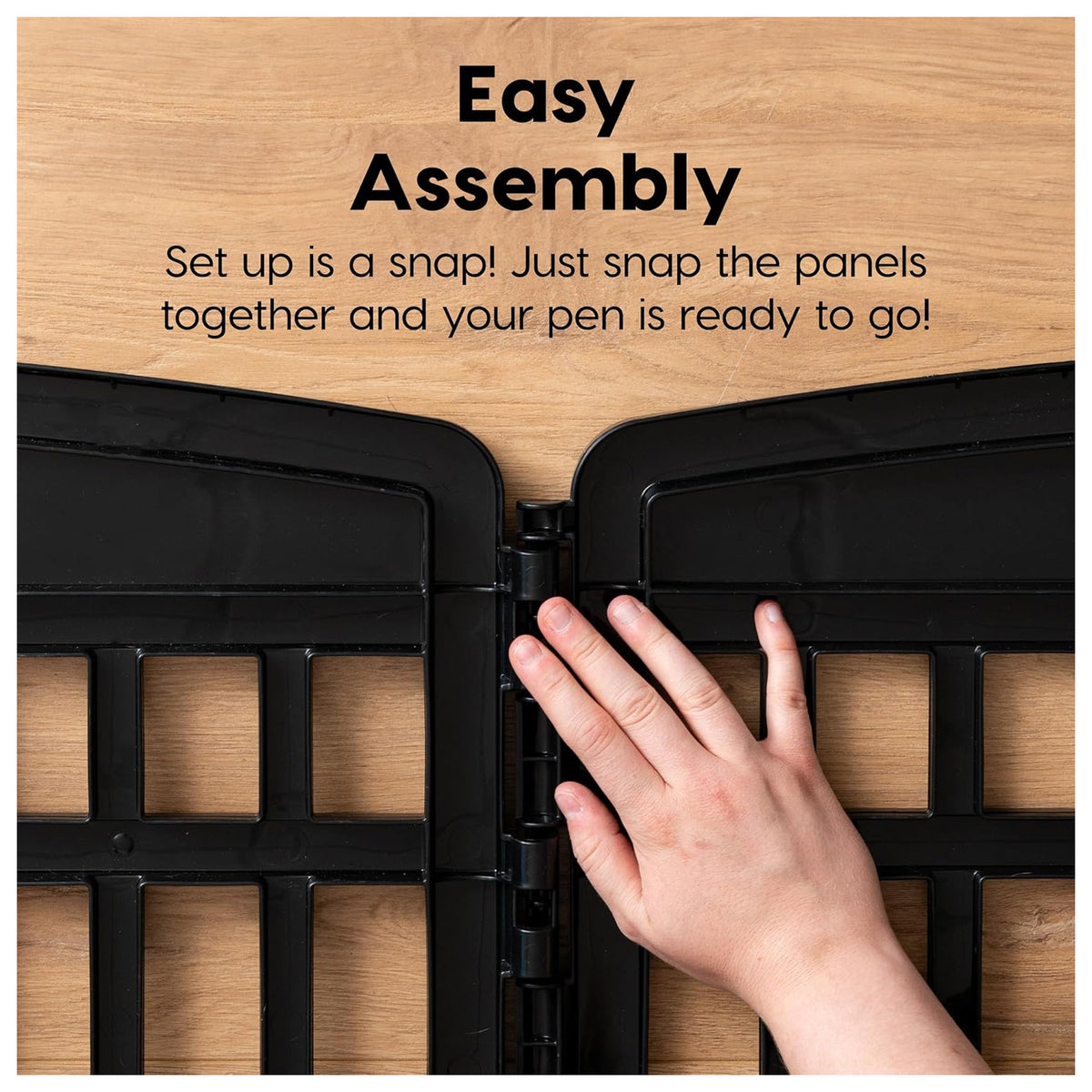 IRIS USA 24" Add-On Panels, Portable Gate for Pet Dog Playpen 2 Pack (Open Box)