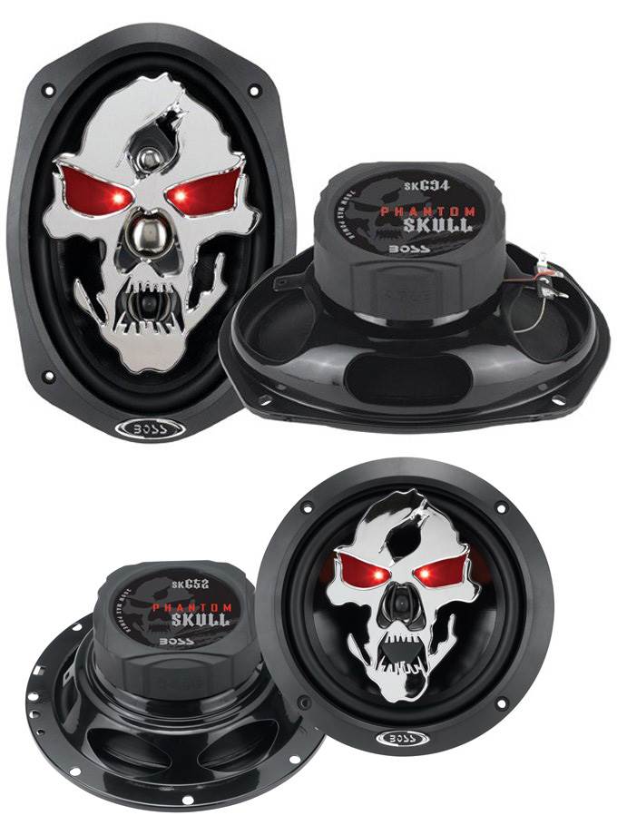 2) BOSS SK694 6x9" 700W 4 Way Car Speakers + BOSS SK652 6.5" 300W Car Speakers