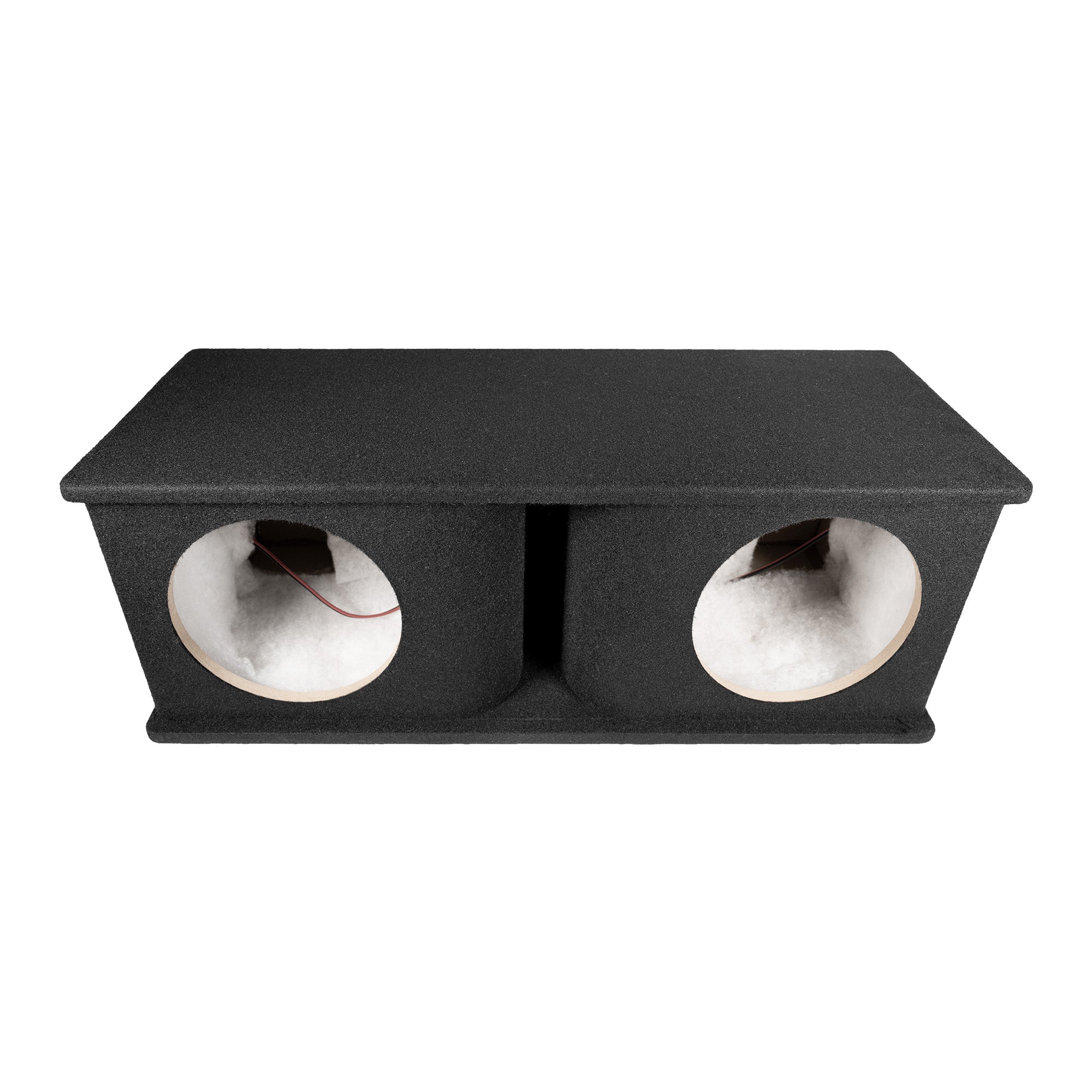 QPower Dual 10 Inch Horn Ported Subwoofer Box Enclosure, 5/8" MDF, (Open Box)