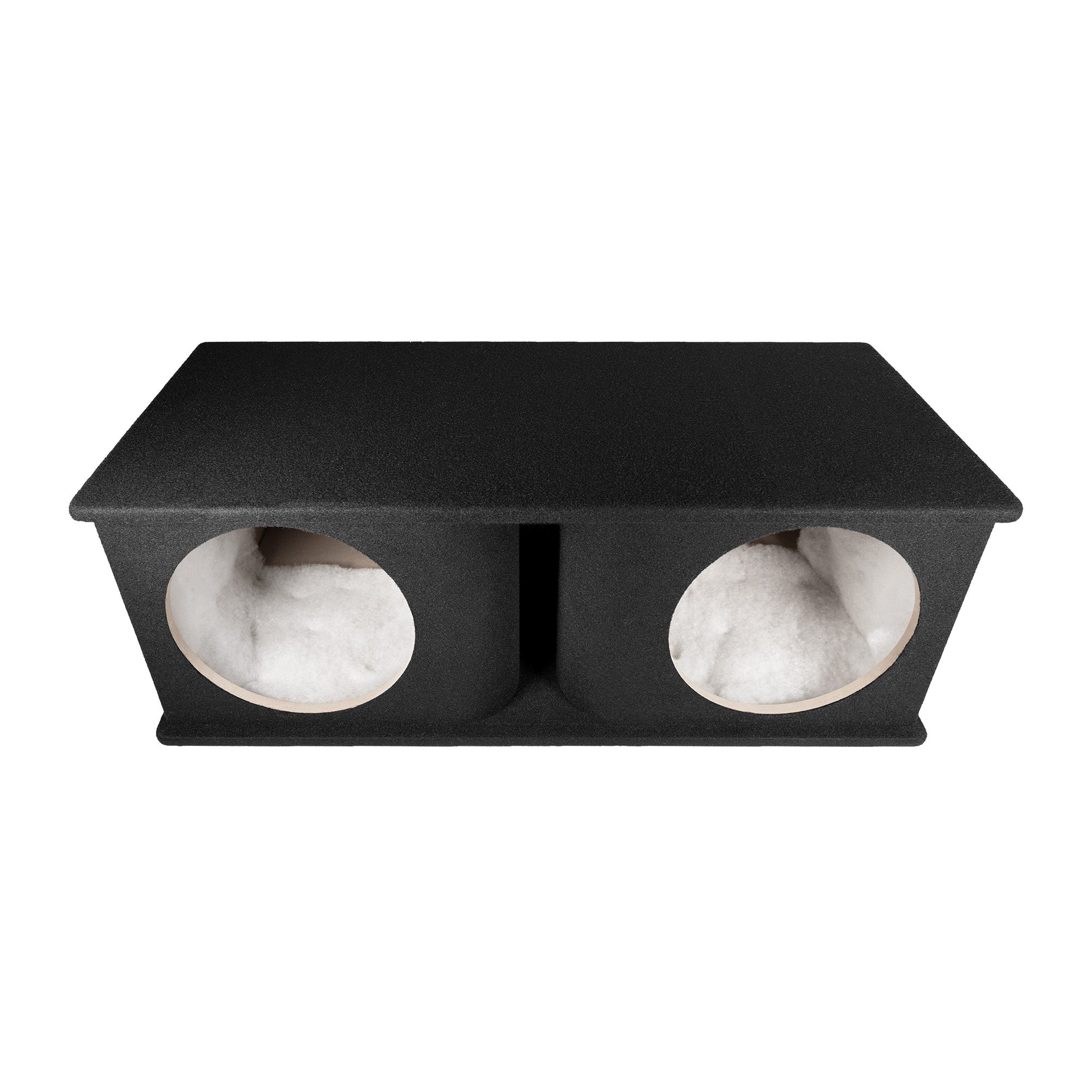 QPower Dual 12 Inch Horn Ported Subwoofer Box Enclosure, 5/8" MDF, (Open Box)