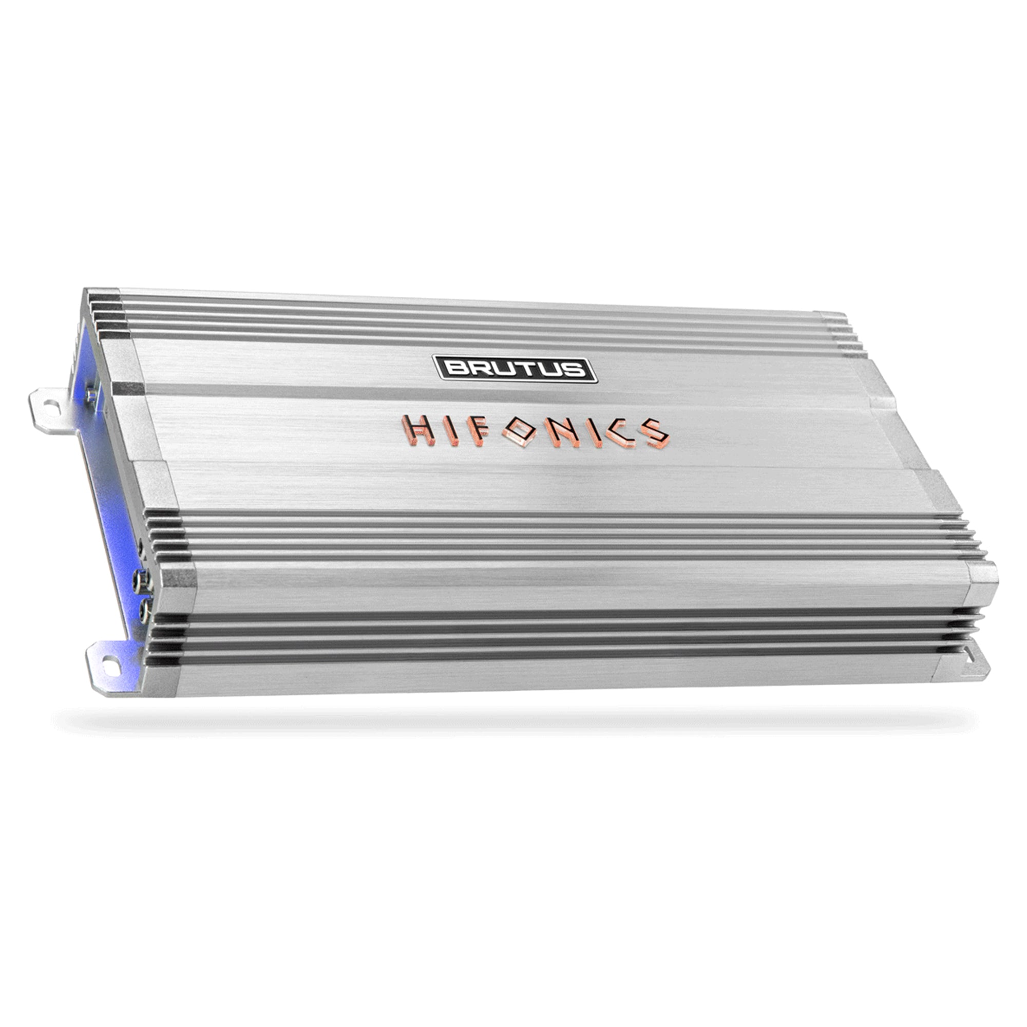 Hifonics Brutus BG 1000 Watt 2 Channel Amplifier with Built-In UV Meter, Silver - VMInnovations