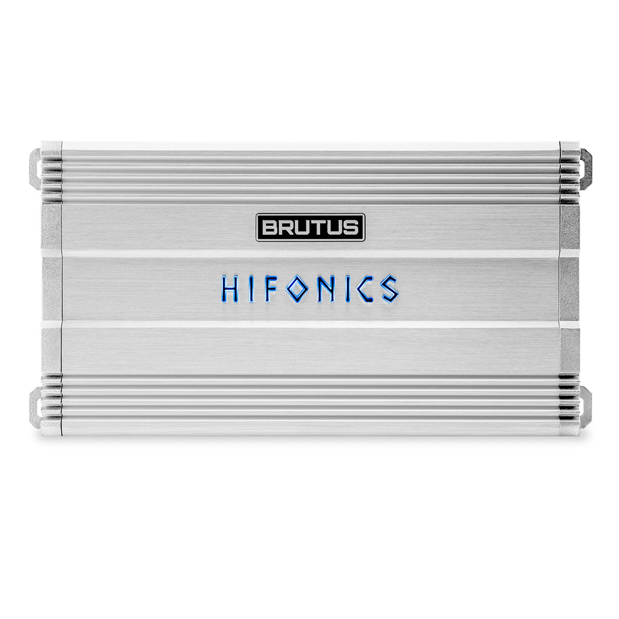 Hifonics Brutus BG 1100 Watt 4 Channel Amplifier with Built-In UV Meter, Silver - VMInnovations