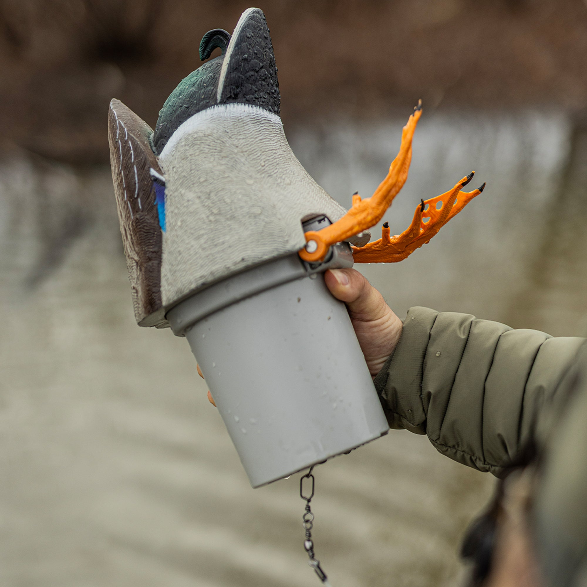 Avian-X Power Butt Kicker Drake Mallard/Hen Motion Duck Realistic Floating Decoy