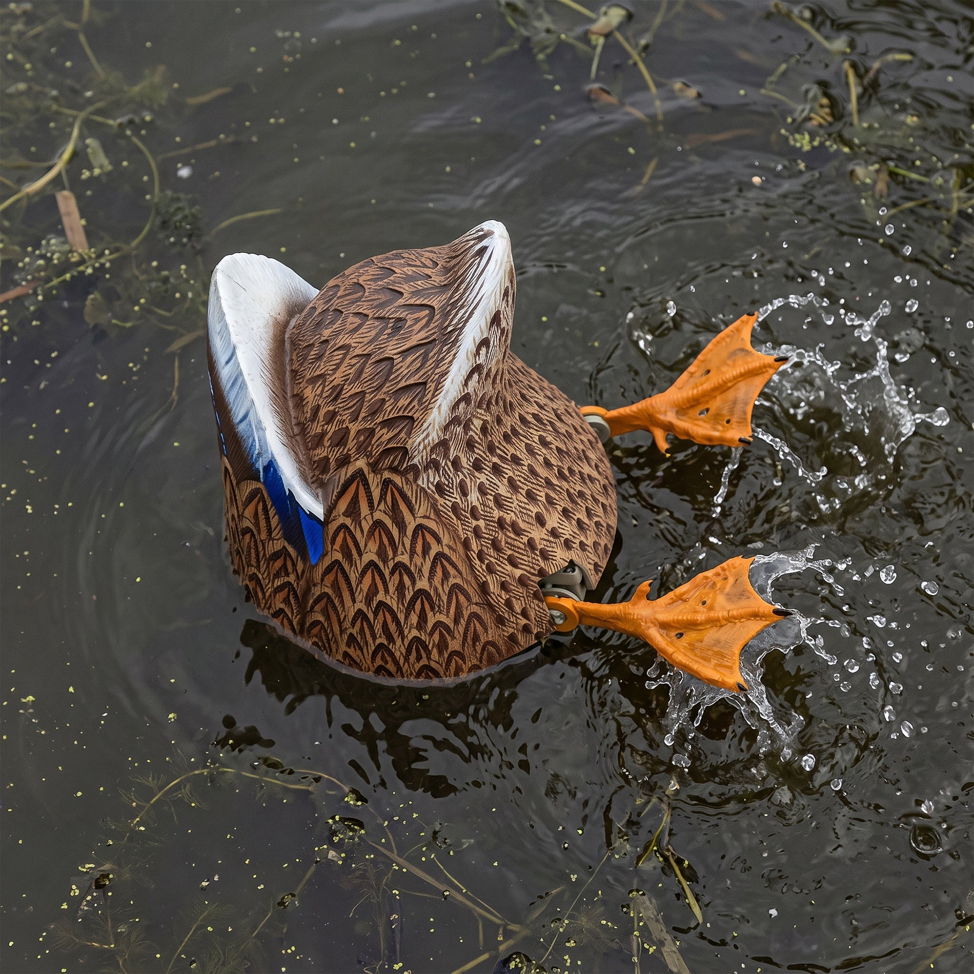 Avian-X Power Butt Kicker Mallard Hen Motion Duck Realistic Floating Decoy - VMInnovations