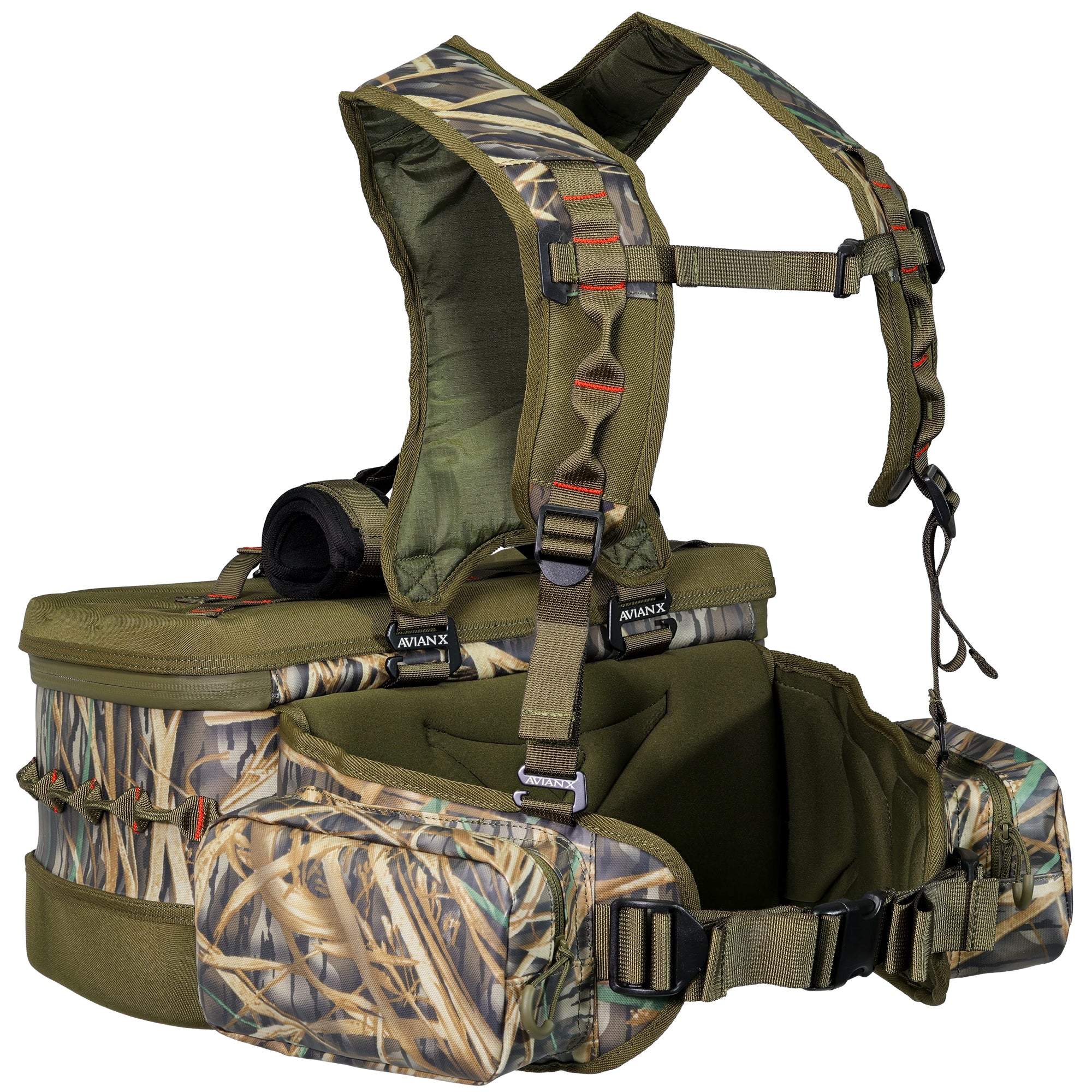 Avian X Floating Lumbar Blind Bag, Mossy Oak Shadowgrass, Up to 1300 cu in