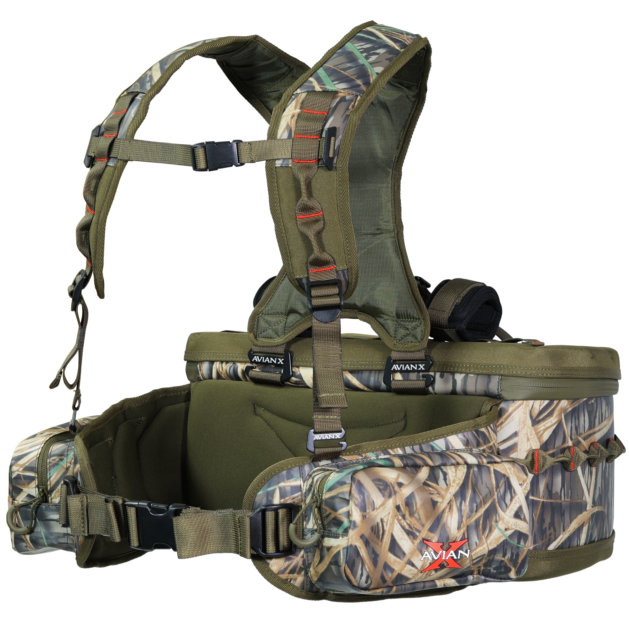 Avian X Floating Lumbar Blind Bag, Mossy Oak Shadowgrass, Up to 1300 cu in