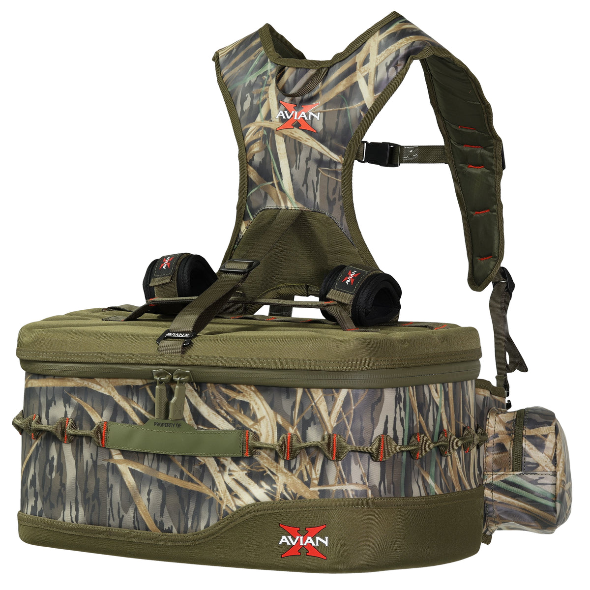 Avian X Floating Lumbar Blind Bag, Mossy Oak Shadowgrass, Up to 1300 cu in