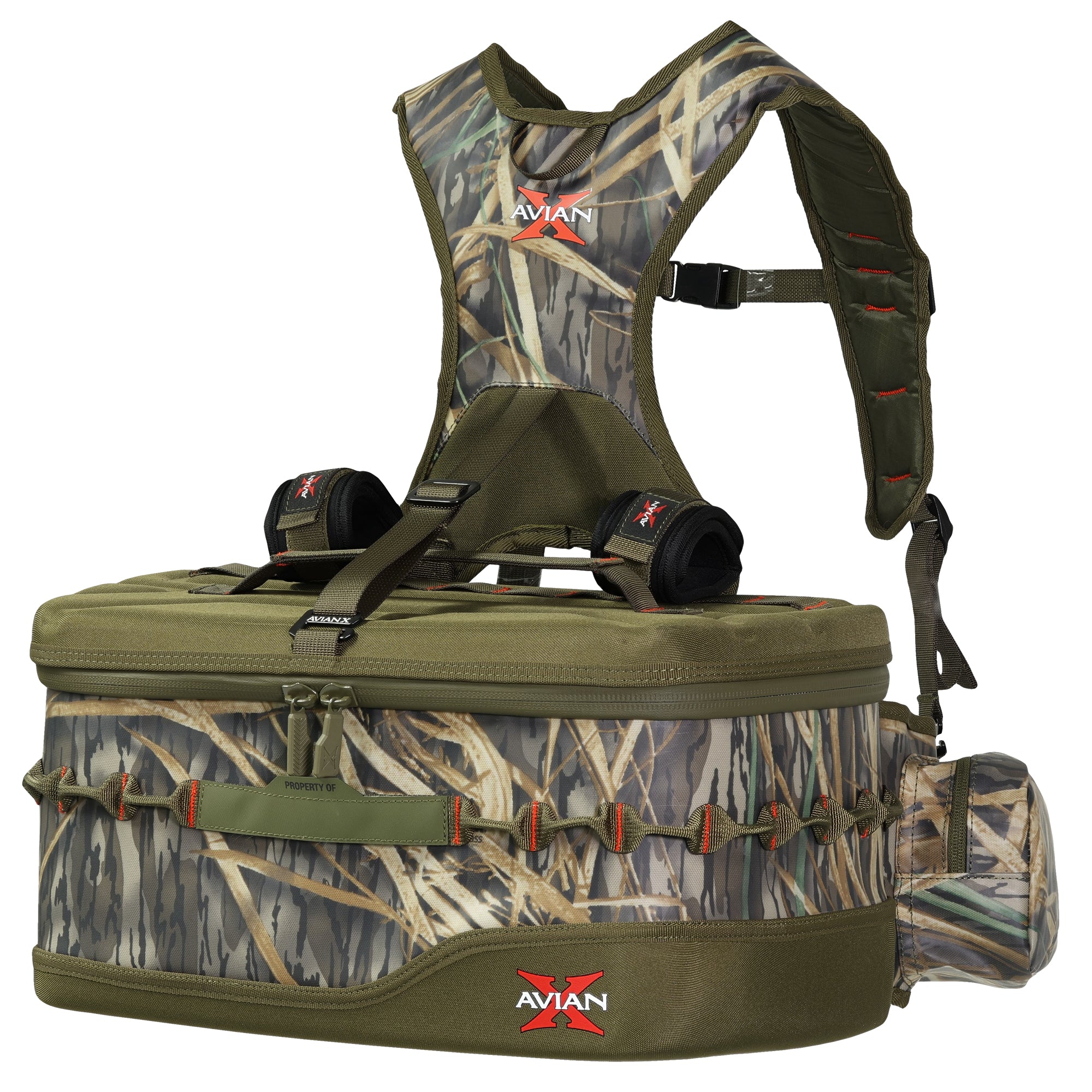 Avian X Floating Lumbar Blind Bag, Mossy Oak Shadowgrass, Up to 1300 cu in