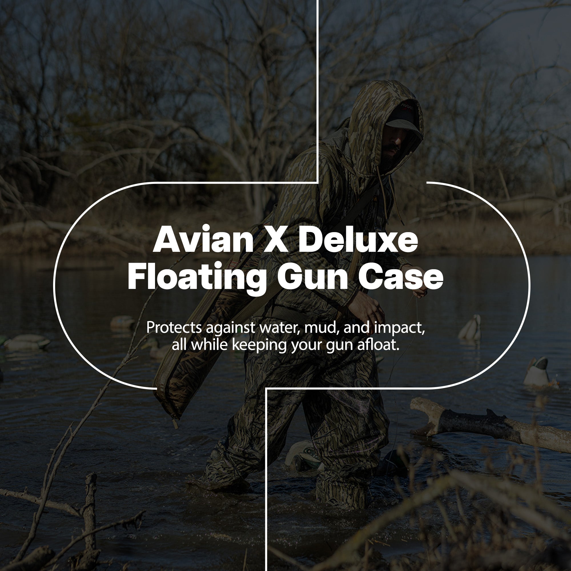 Avian-X Deluxe Floating Gun Case with Closed-Cell Foam Construction, Shadowgrass - VMInnovations
