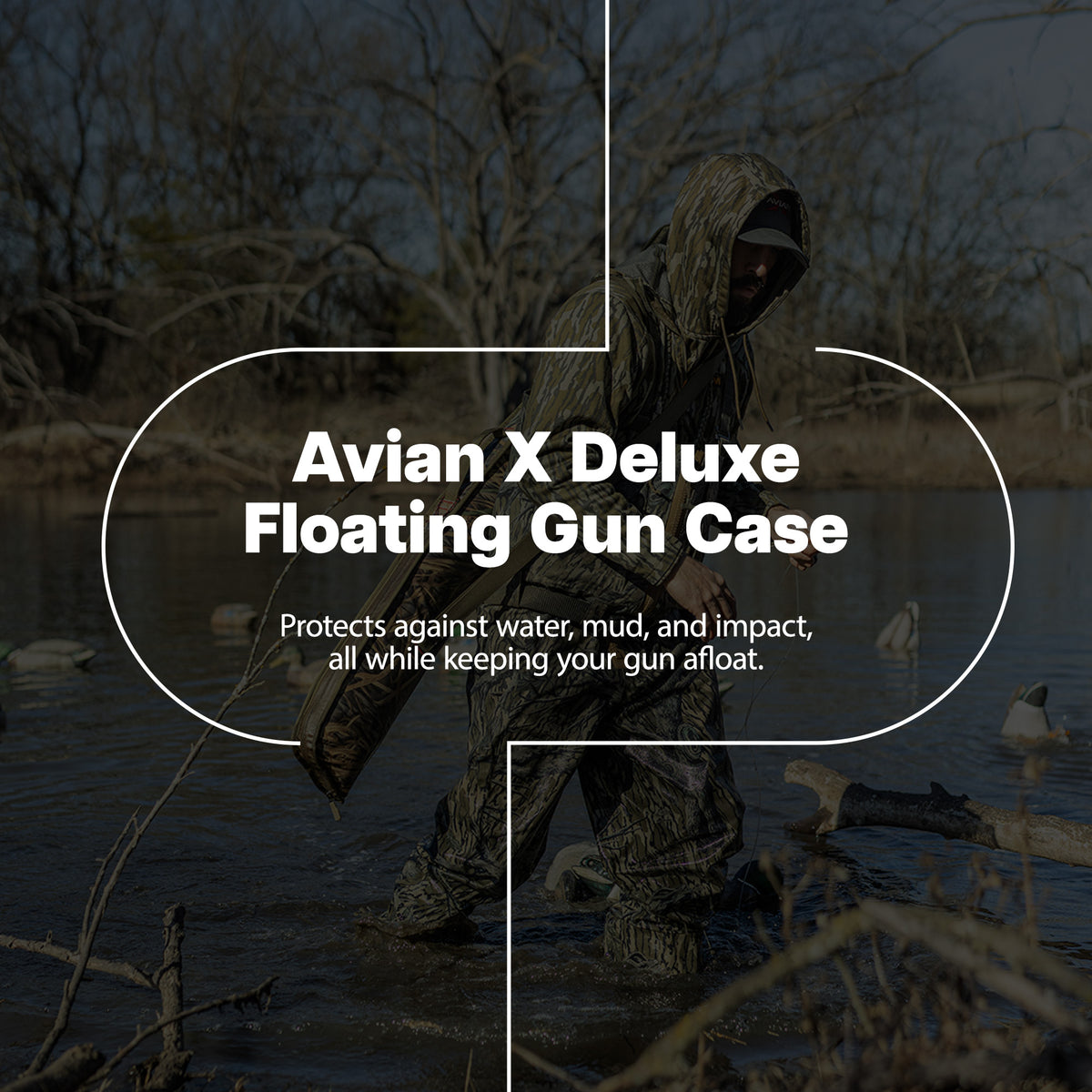 Avian-X Deluxe Floating Gun Case with Closed-Cell Foam Construction, Shadowgrass