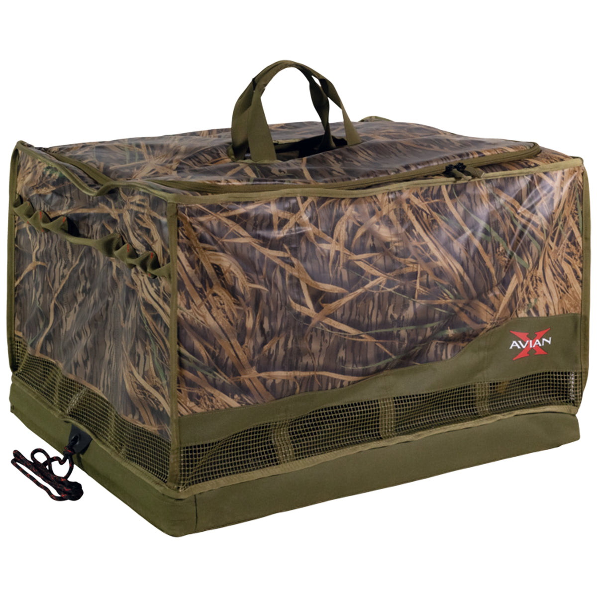Avian-X Floating Slotted Decoy Bag with Zippered Lid and 12 Slots, Shadowgrass - VMInnovations