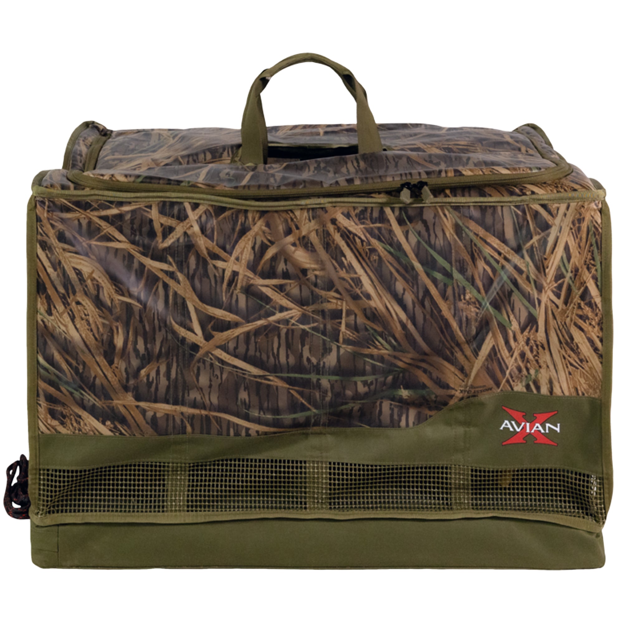 Avian-X Floating Slotted Decoy Bag with Zippered Lid and 12 Slots, Shadowgrass