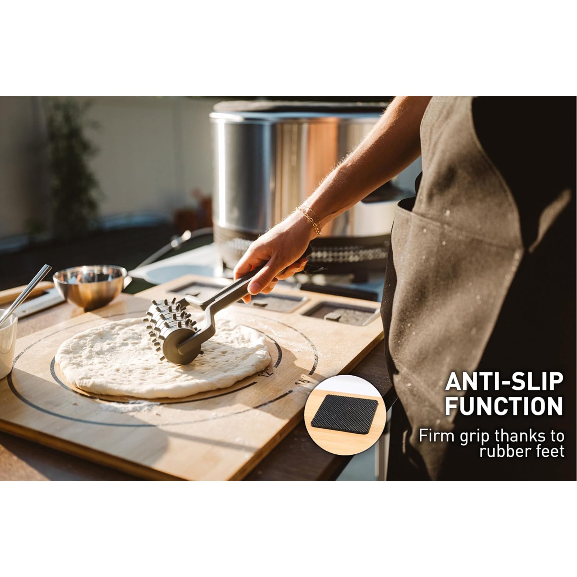 Solo Stove Pi Cutting Board with Containers & Lids, Large Chopping Cutting Board