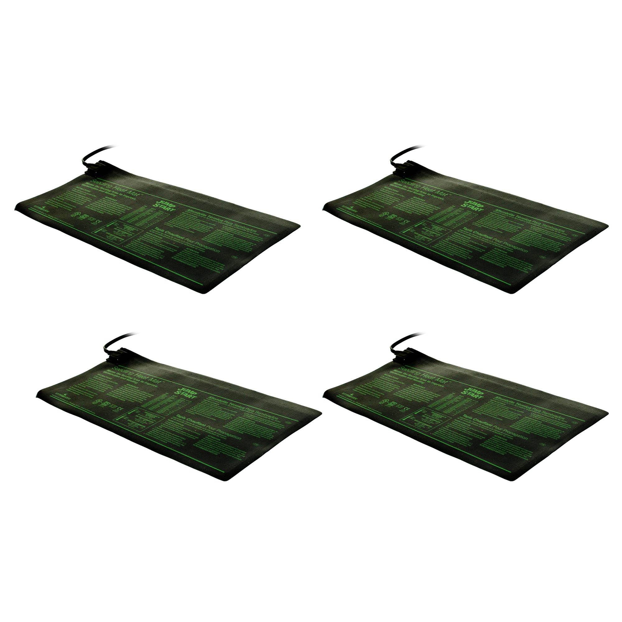 Hydrofarm 17W Hydroponic Seedling Jump Start Heat Mat | 9" x 19.5", 4 pack