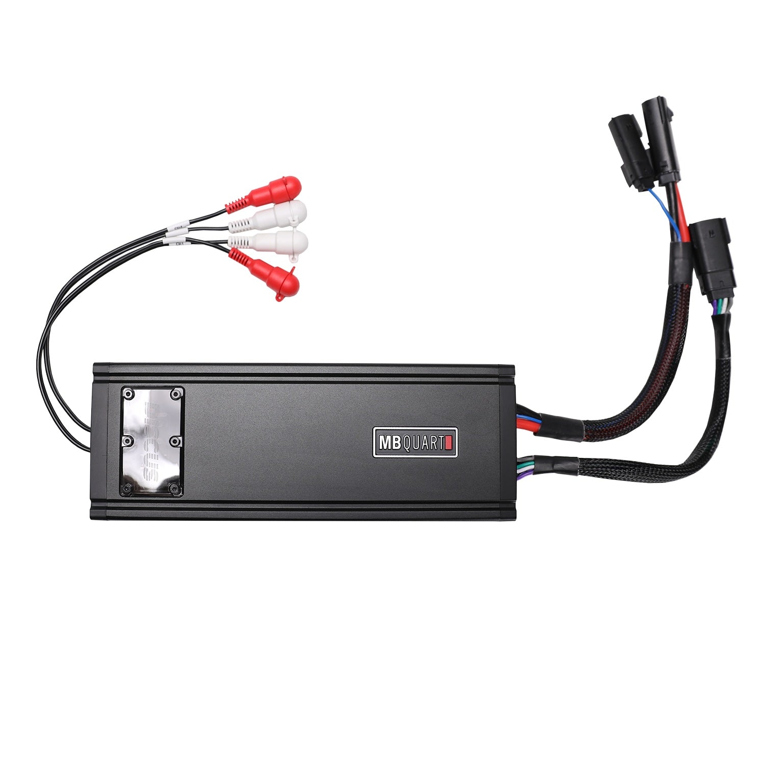 MB Quart Discus 4 Channel Marine Amplifier with Top Mounted Controls, 520 Watts