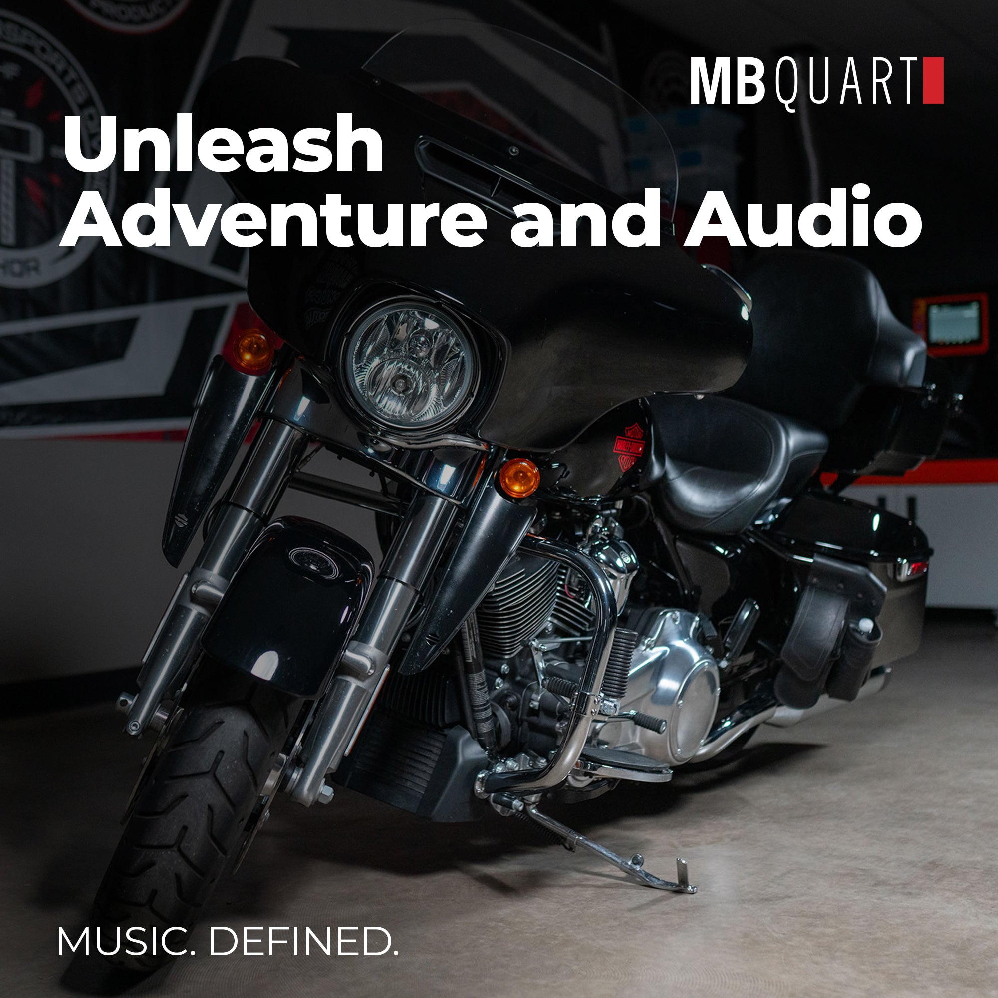 MB Quart 5x7" 3-Way Coaxial Speakers, 06-22 Harley Davidson Street & Ultra Glide - VMInnovations