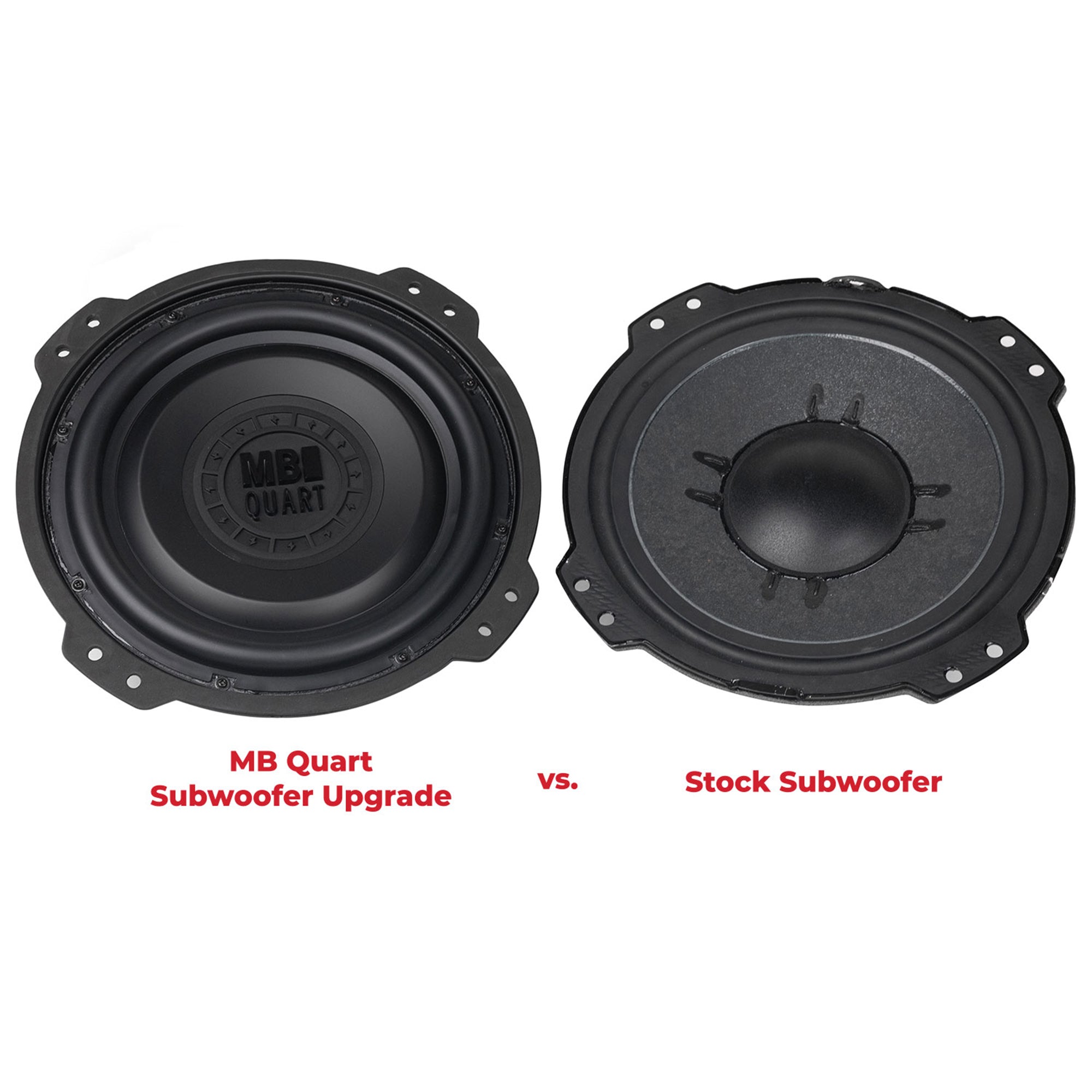 MB Quart 10" Subwoofer Upgrade for 2018-Current Jeep Wrangler JL, 400W Amplifier - VMInnovations