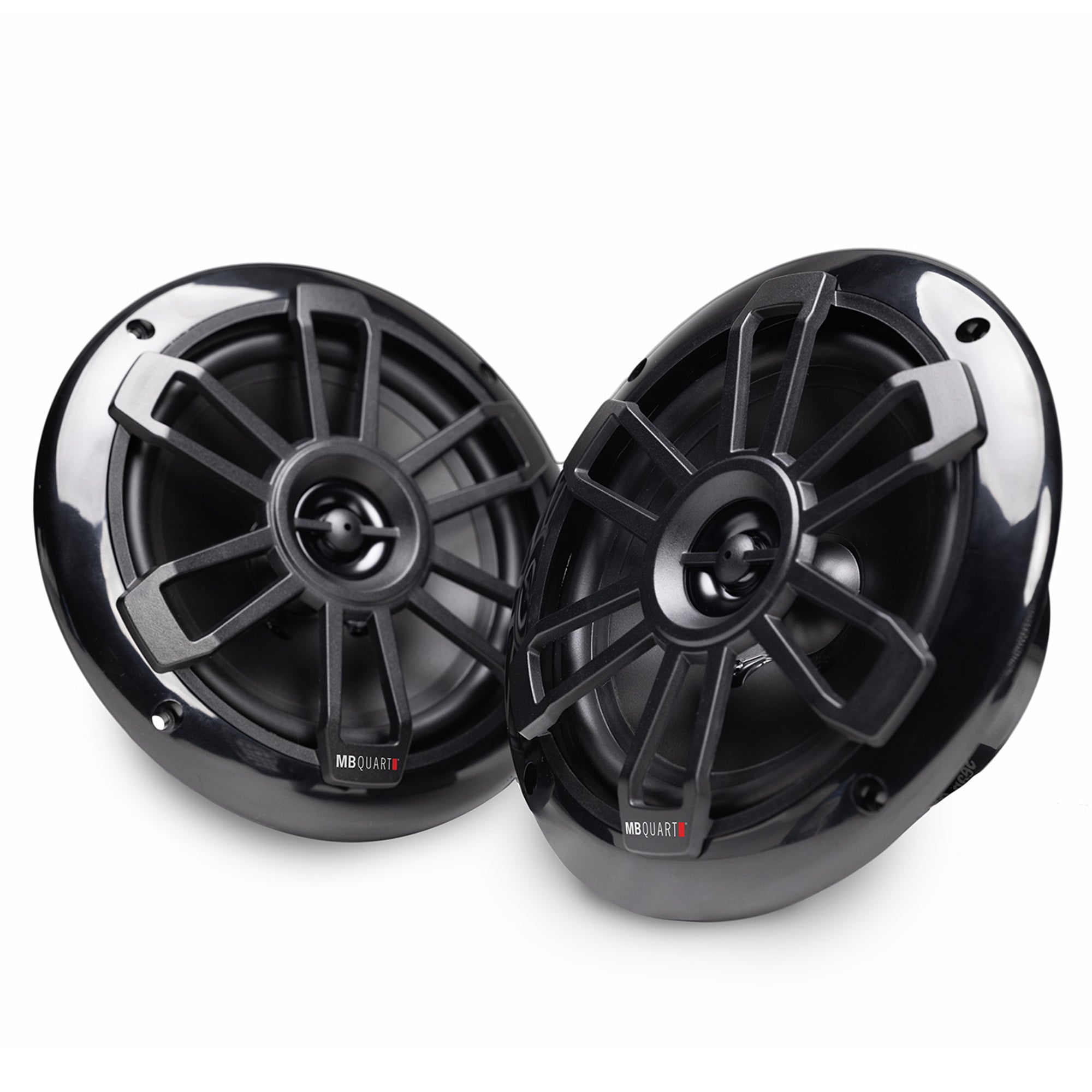 MB Quart NF1-116B Nautic Series Marine Coaxial Speakers, Pair, 6.5 Inches, Black - VMInnovations