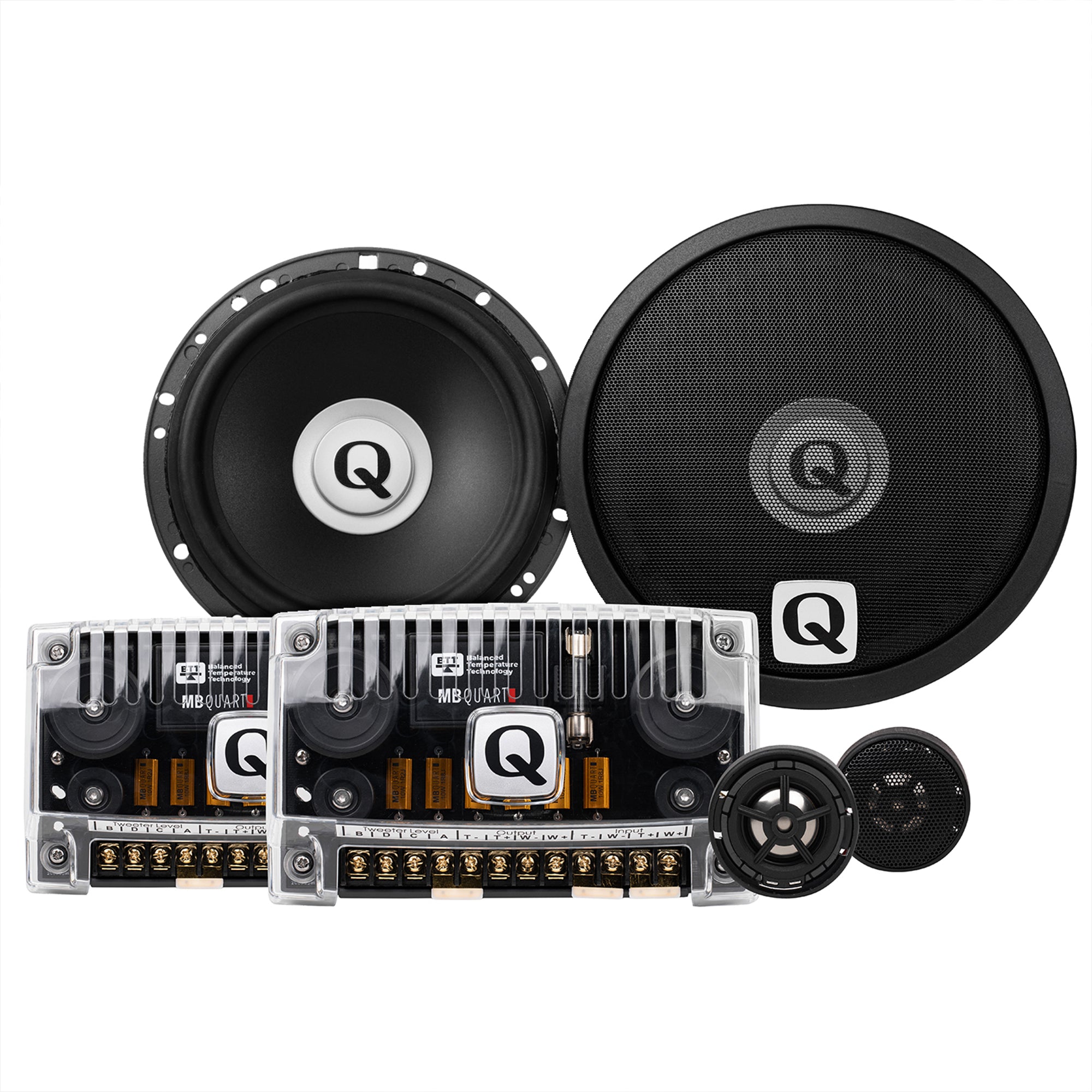 MB Quart Q Series 6.5" 2 Way Component Speakers with 1" Titanium Dome Tweeters - VMInnovations