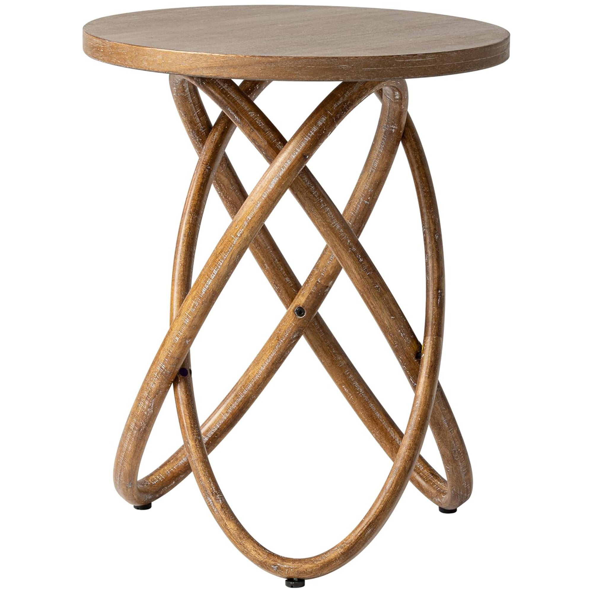 COZAYH End Table w/Intertwined Base Design for Home Living Room (Open Box)