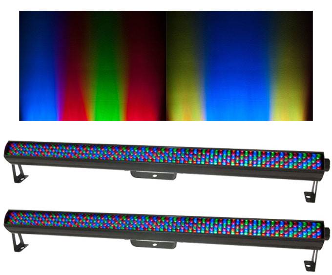 2 CHAUVET ColorRail IRC Linear LED Strip RGB DMX Wash Effect Lights - Color Rail
