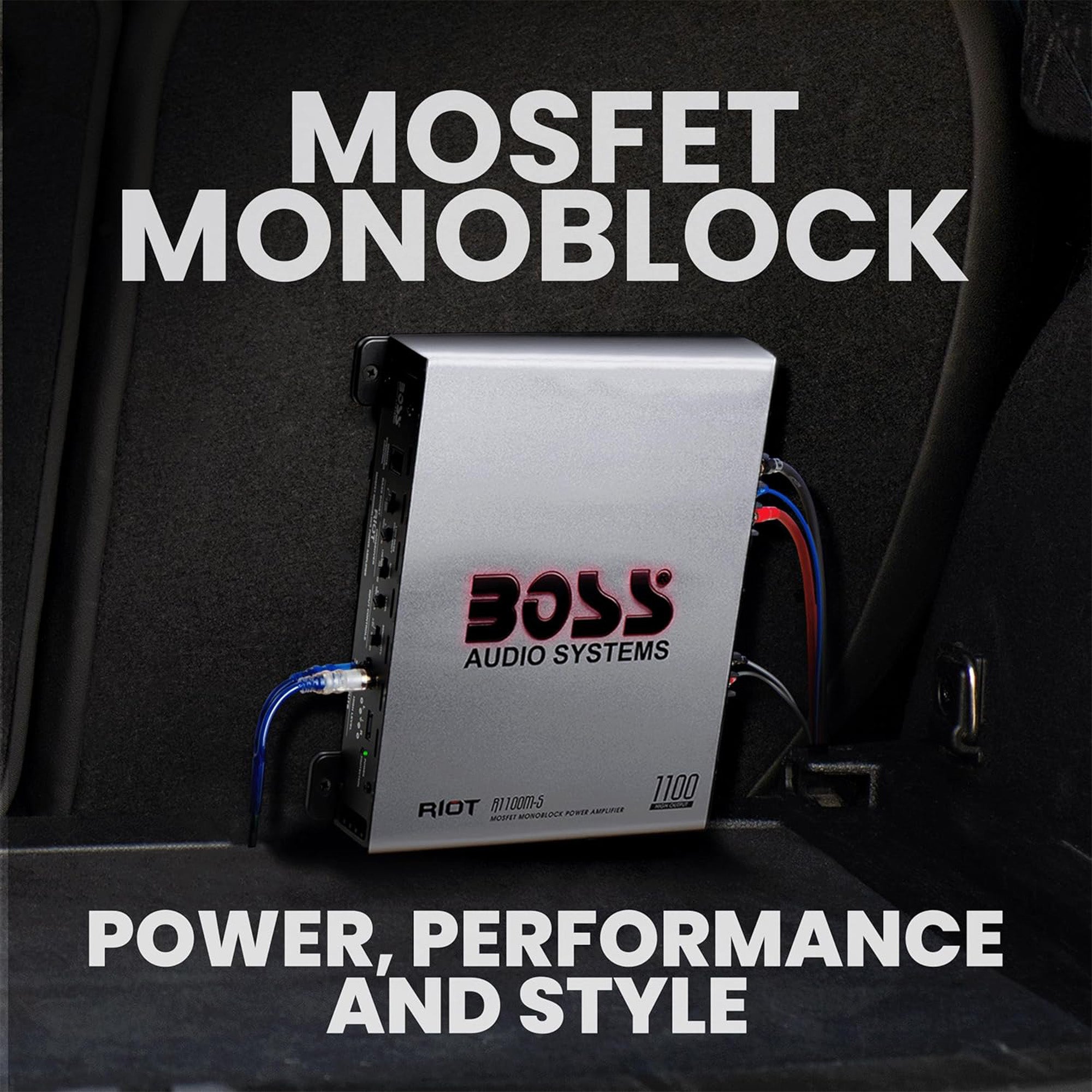 Boss Audio Systems 1100 Watt Monoblock Car Amplifier for Low/High Level Inputs - VMInnovations