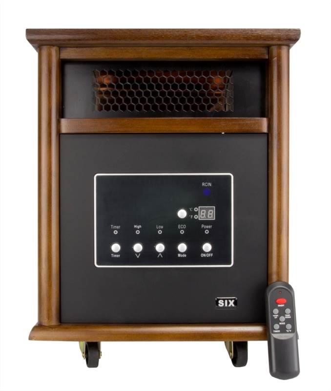 LifeSmart L-HOM6-NS12 1500 Watt 6 Element Infrared Heater 1800sqft - Open Box