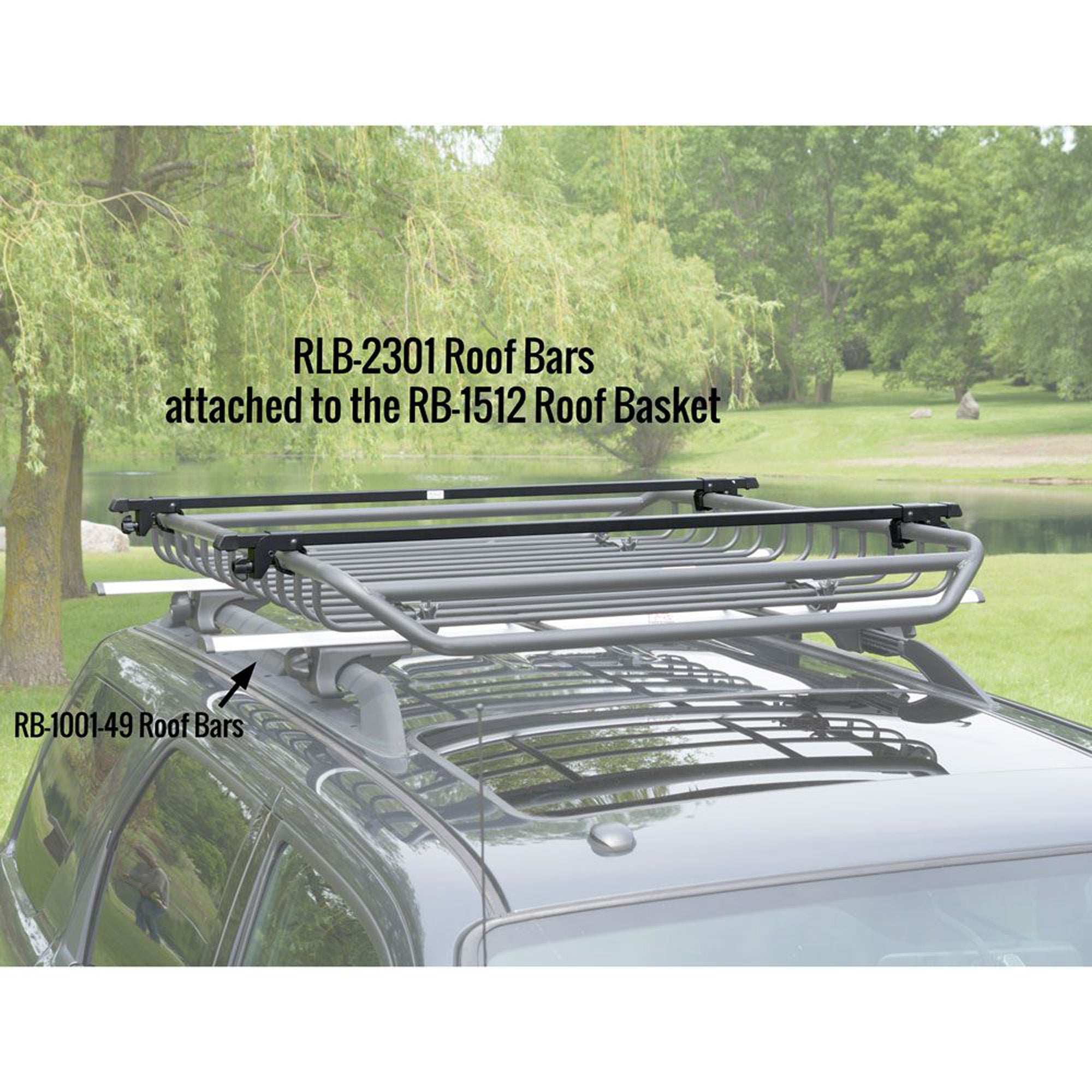 Apex Universal Steel Roof Cross Bars, Side Rail Mounted (Open Box)