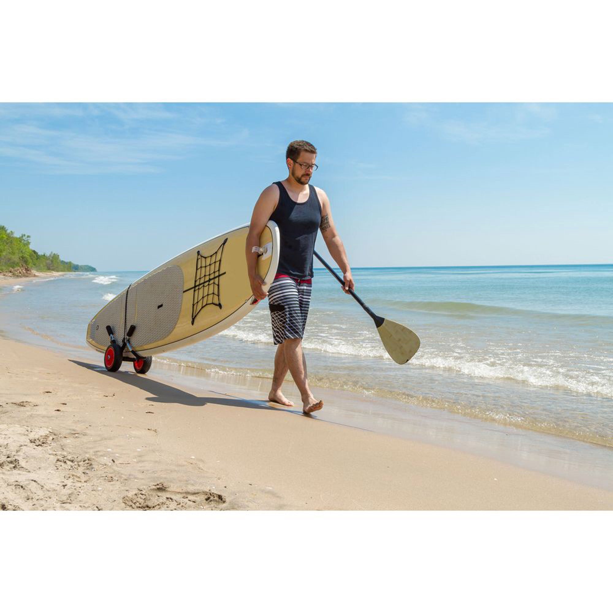 Elevate Outdoor Paddle Board Dolly, Lightweight Aluminum Cart, 50 lb Capacity (Used)