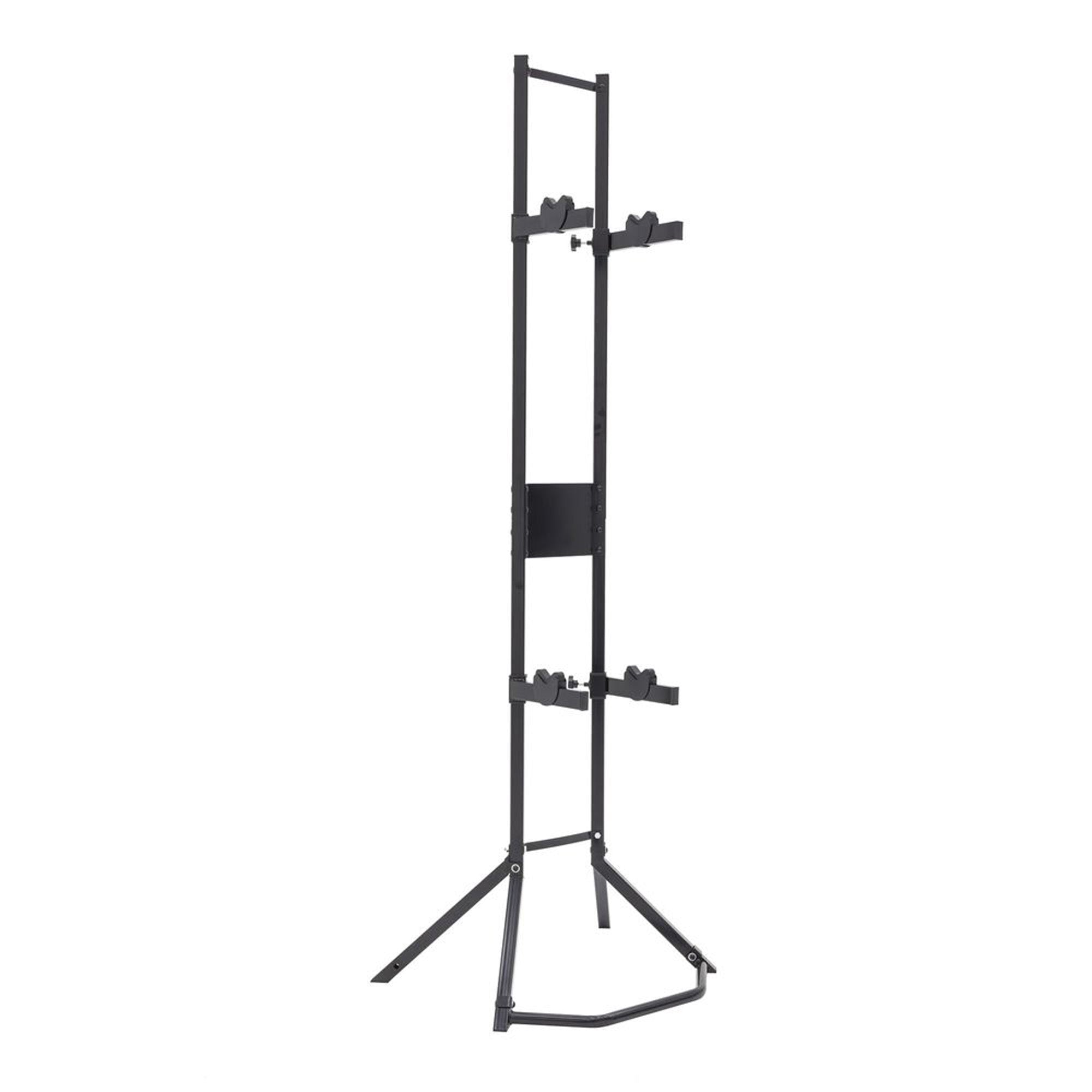 Elevate Outdoor Bike Storage Rack, Vertical Steel Frame Garage Stand for 2 Bikes - VMInnovations