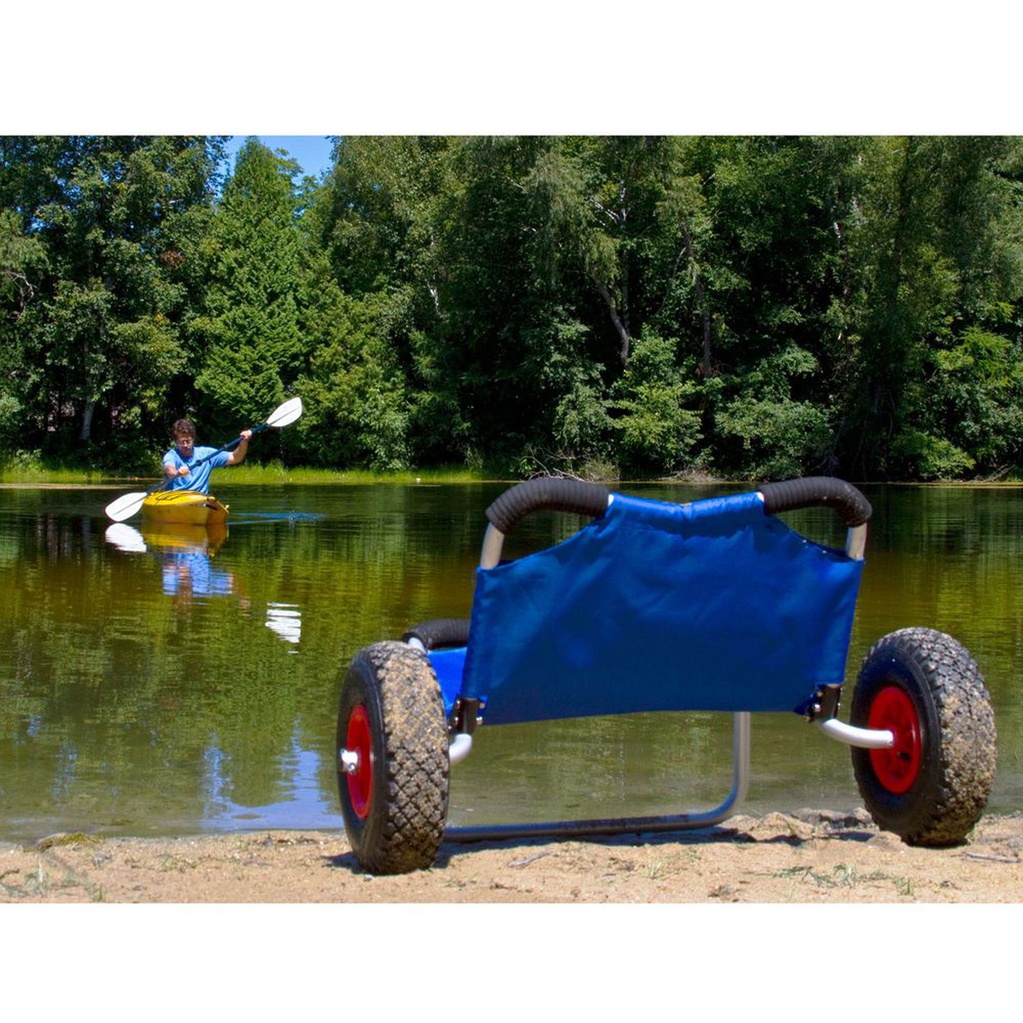 Elevate Outdoors Kayak and Canoe Dolly Cart with Seat, 220 lb Capacity, (Used) - VMInnovations