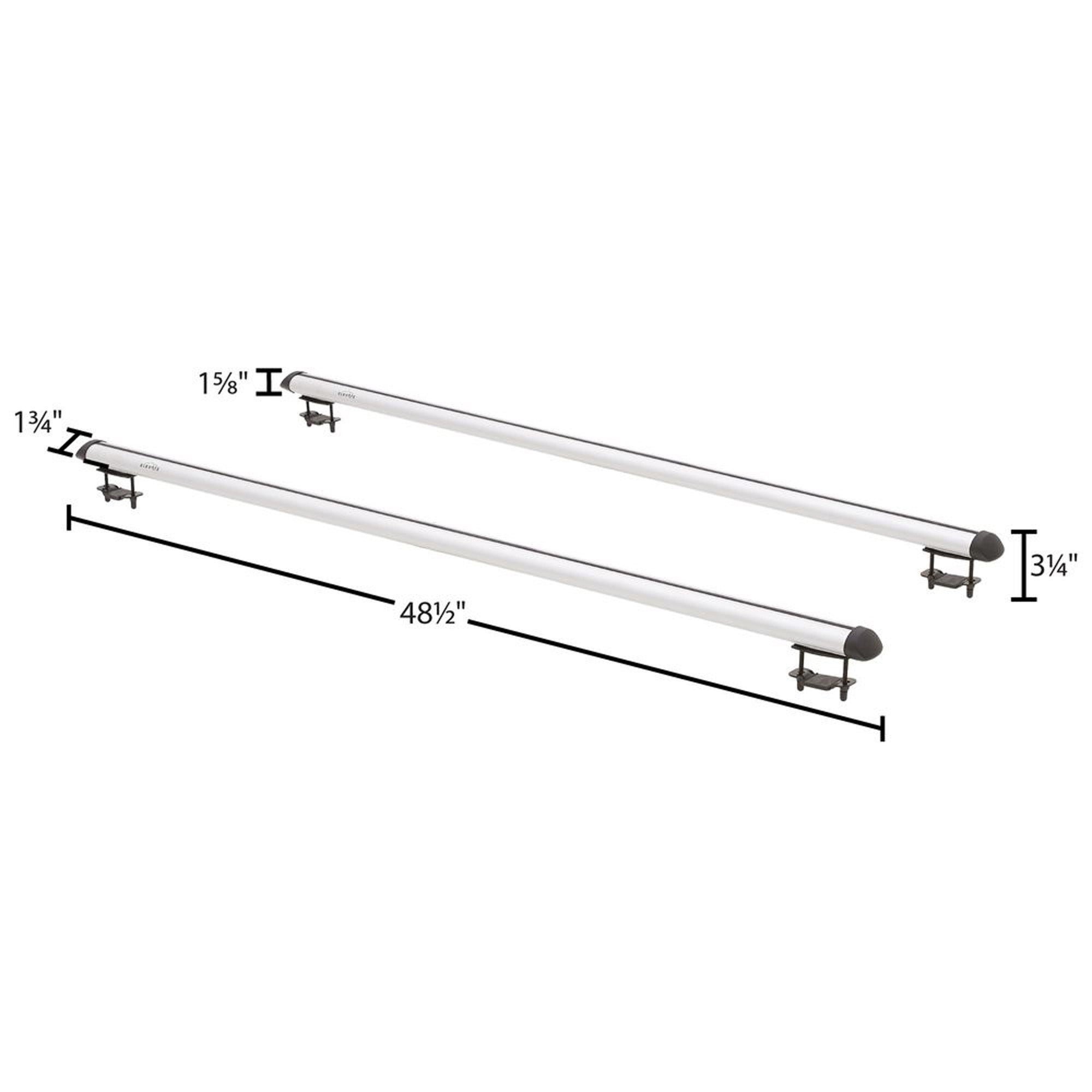 Elevate Outdoor 48.5" Aluminum Universal Cross Bars with 200 lb. Weight Capacity - VMInnovations