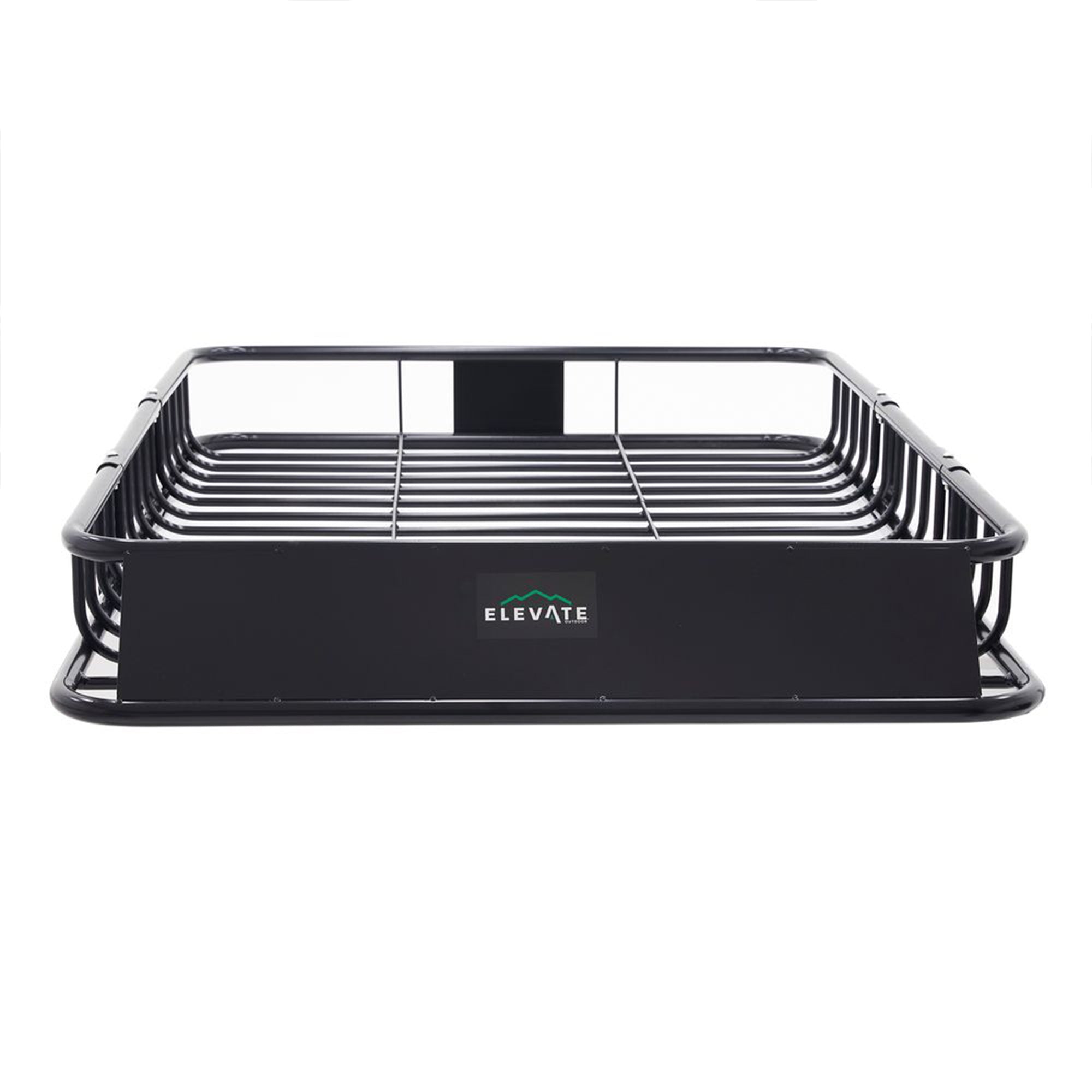 Elevate Outdoor Steel Roof Cargo Basket with Wind Fairing, XL, 150 lb Capacity - VMInnovations