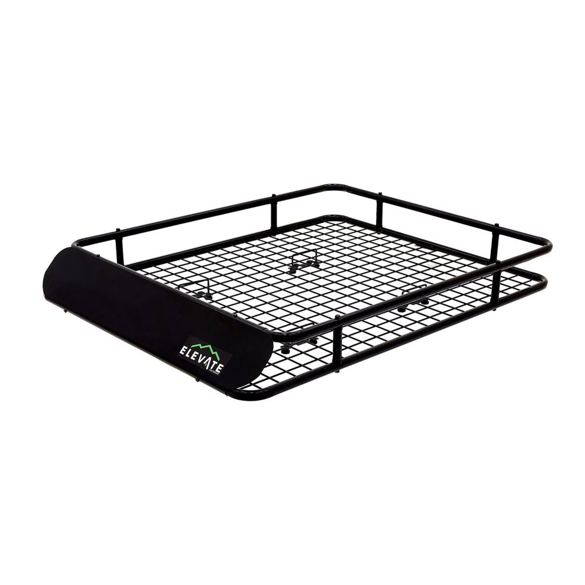 Elevate Outdoor Steel Cargo Roof Basket w/ Wind Fairing, 42" x 36" Storage Space - VMInnovations