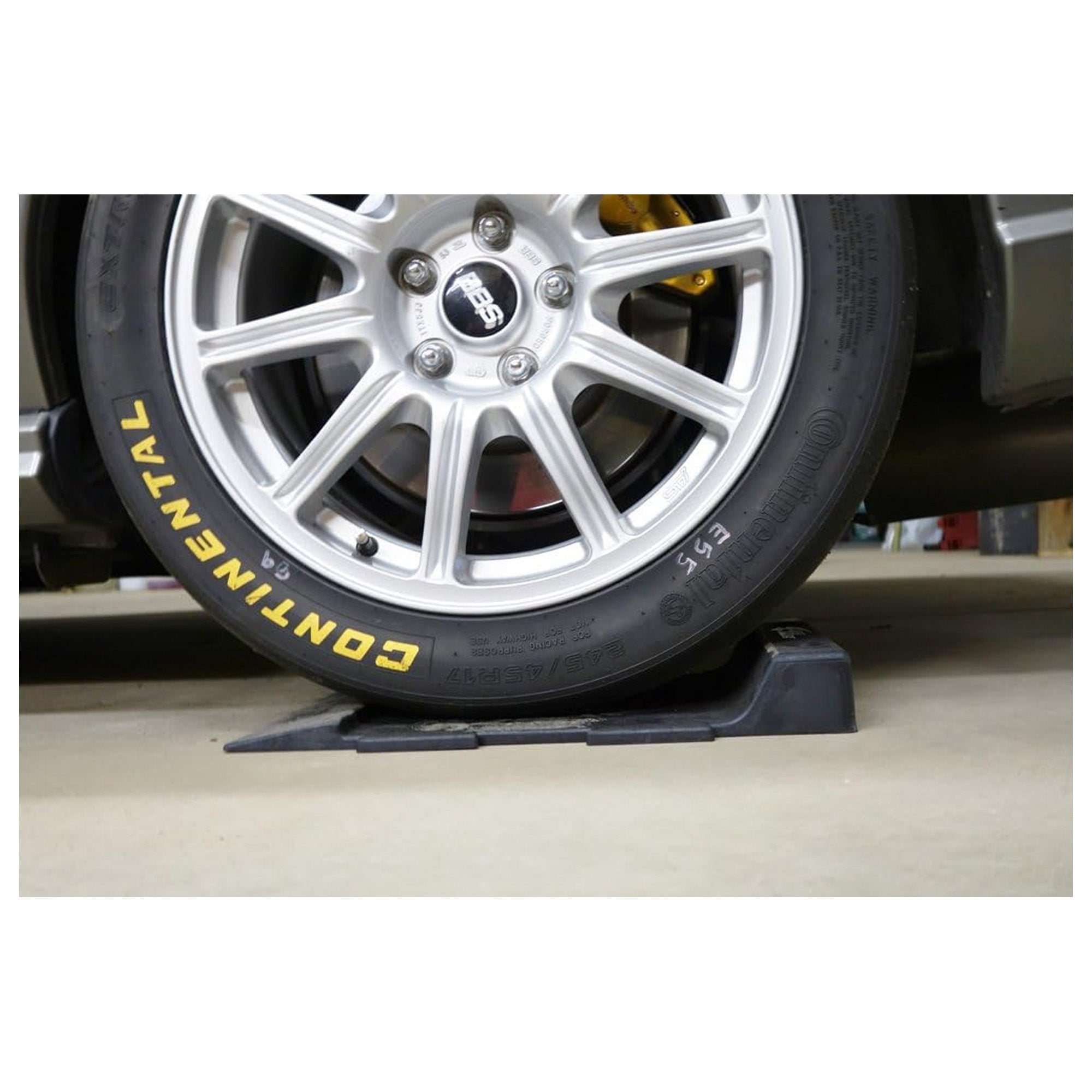 Race Ramps Pro Stop Parking Guide, Rubber Vehicle Stopper for Garage, Set of 2 - VMInnovations