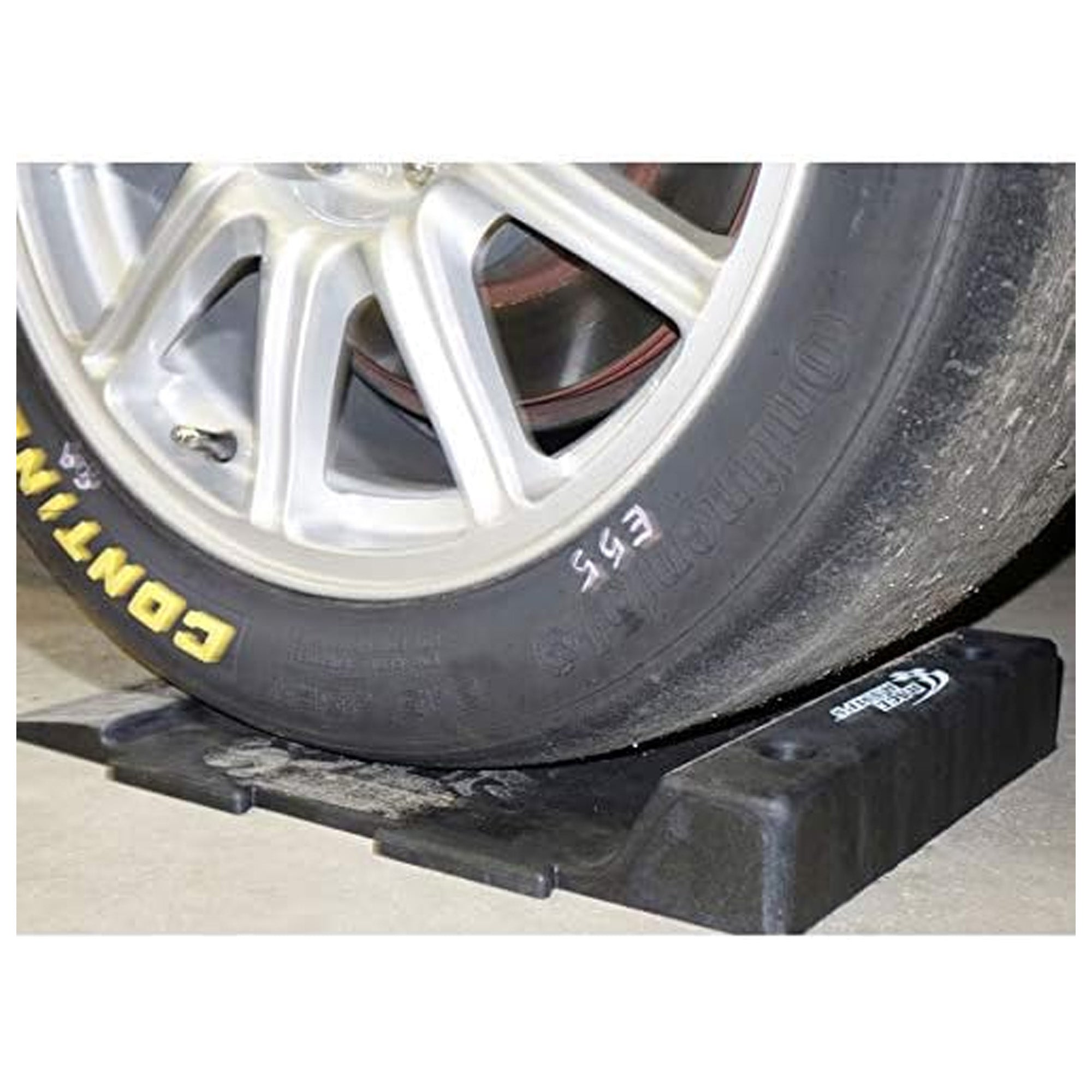 Race Ramps Pro Stop Parking Guide, Rubber Vehicle Stopper for Garage, Set of 4