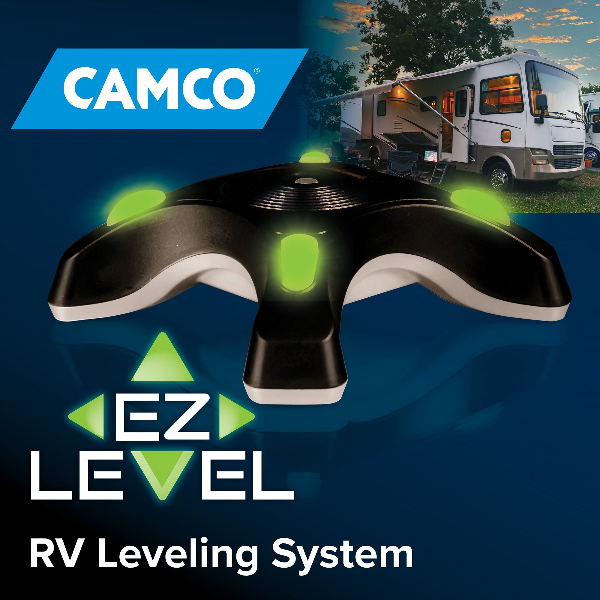 Camco EZ Level RV Leveling System, Dual Axis Camper Level, (Open Box) - VMInnovations