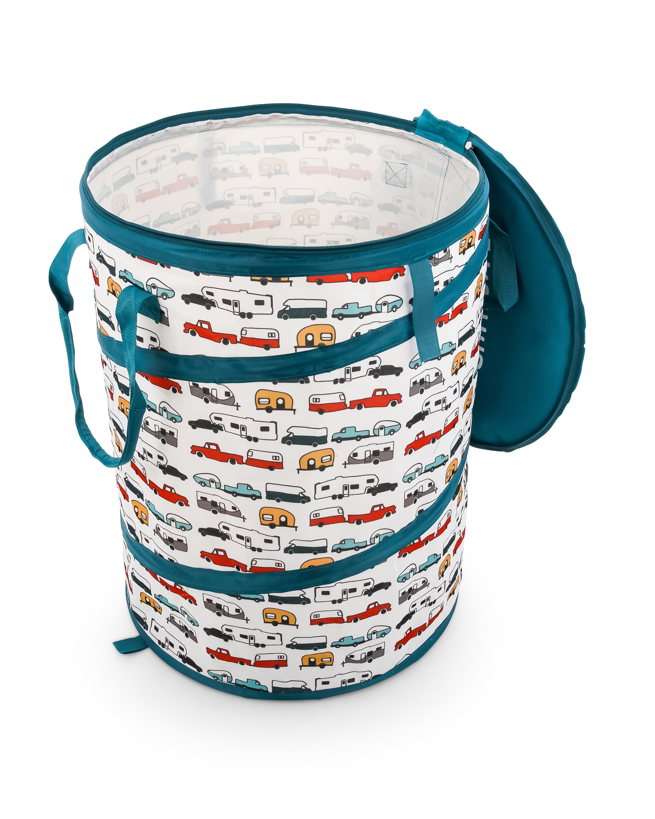 Camco Pop-Up Utility Container, Portable Multi-Purpose Trash Bin, 30 Gallon