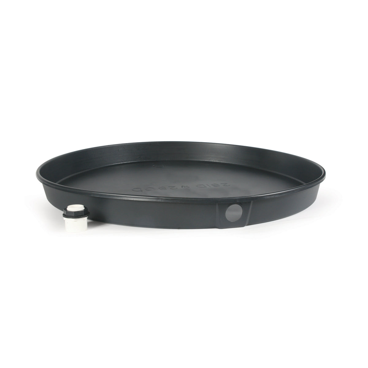 Camco 26 Inch ID Drain Pan, Drip Tray w/ PVC Fitting for Electric Water Heaters - VMInnovations