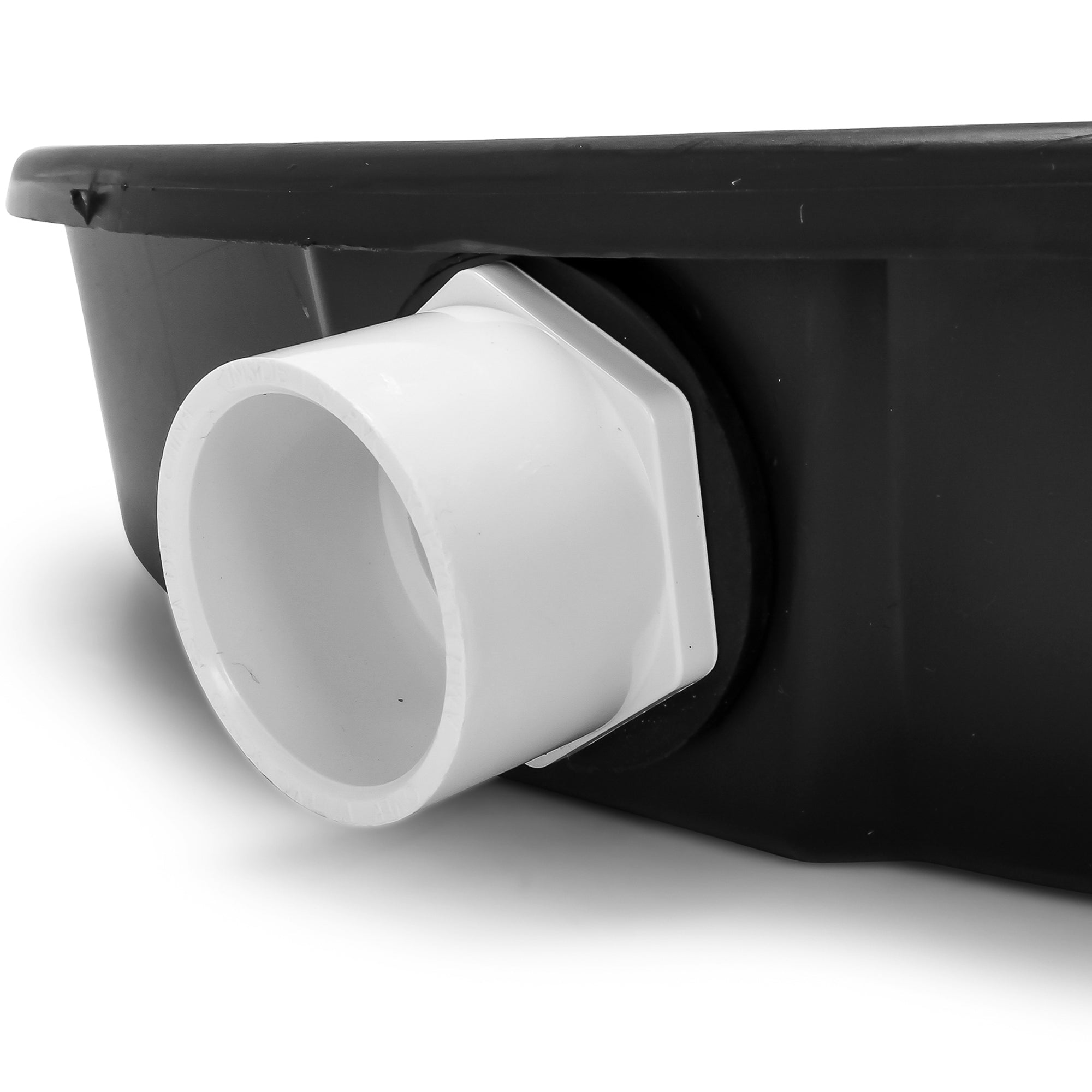 Camco 22 Inch ID Drain Pan, Drip Tray w/ PVC Fitting for Electric Water Heaters - VMInnovations