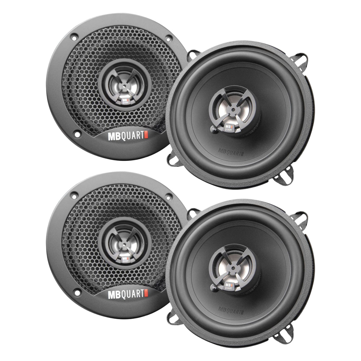 MB Quart Discus 5.25" 2-Way Car Audio Component Coaxial Speakers, 90W, 2 Pack
