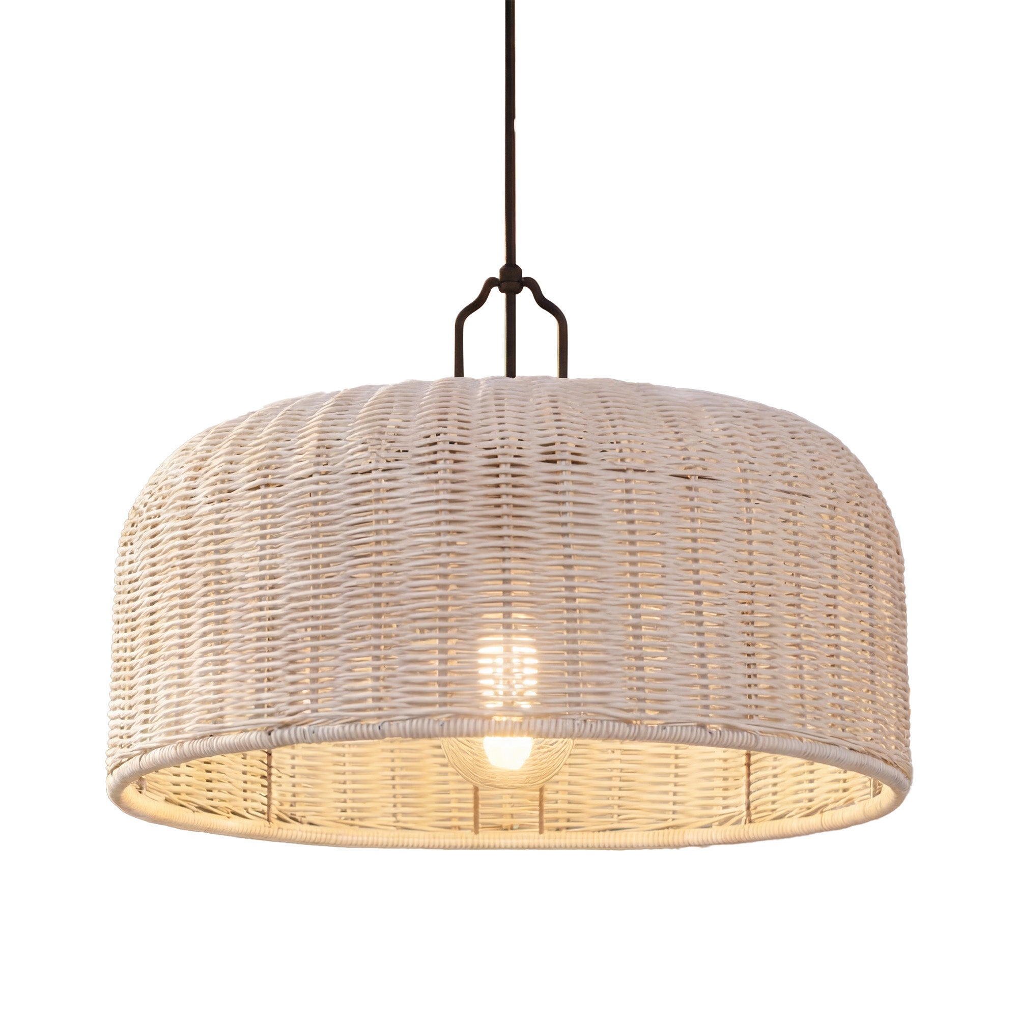 Mule Outdoor Pendant Light, Plug-In or Hardwired Hanging Light, Matte Black