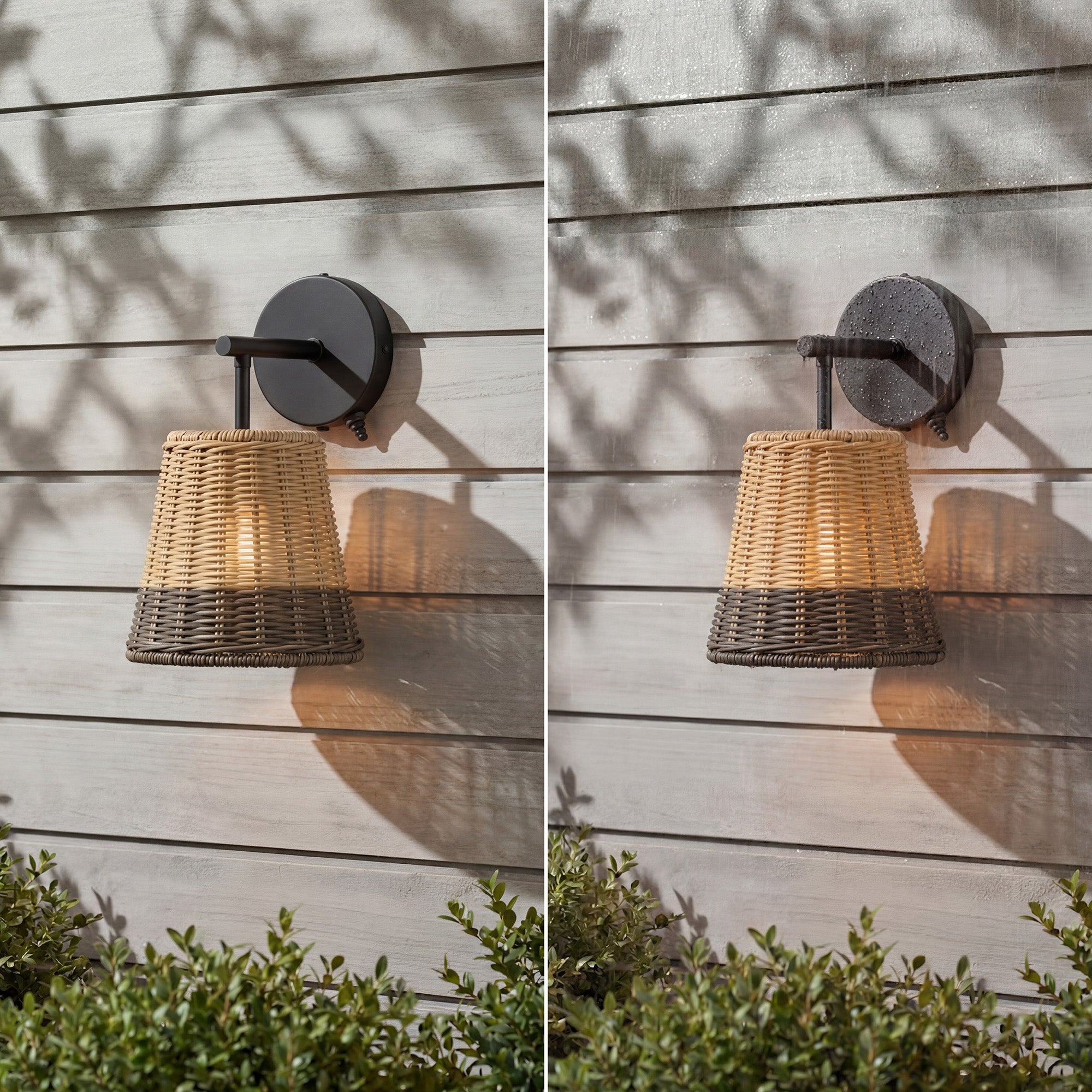 Mule 1-Light 12 Inch LED Wet-Rated Wall Light for Indoor/Outdoor, Matte Black