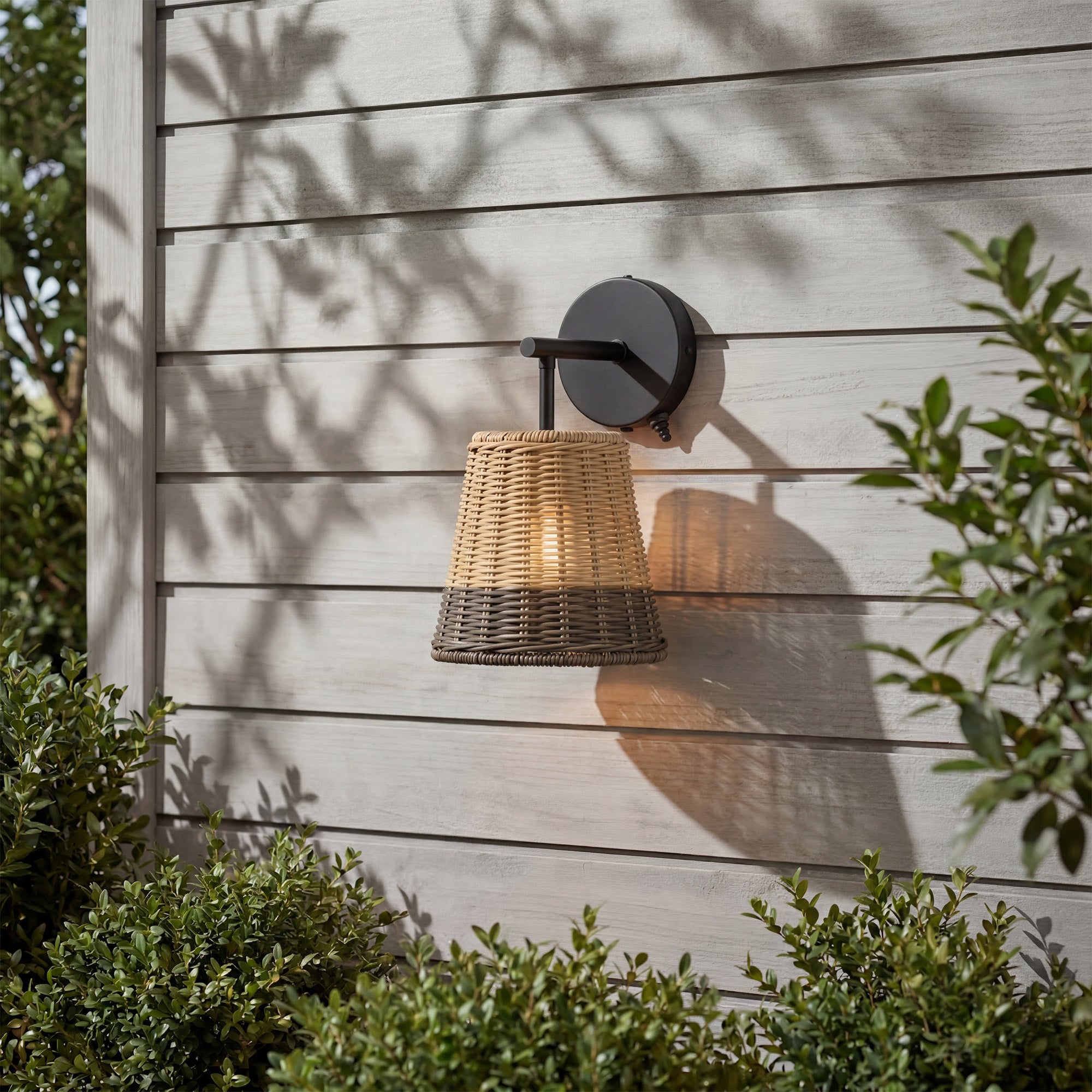 Mule 1-Light 12 Inch LED Wet-Rated Wall Light for Indoor/Outdoor, Matte Black