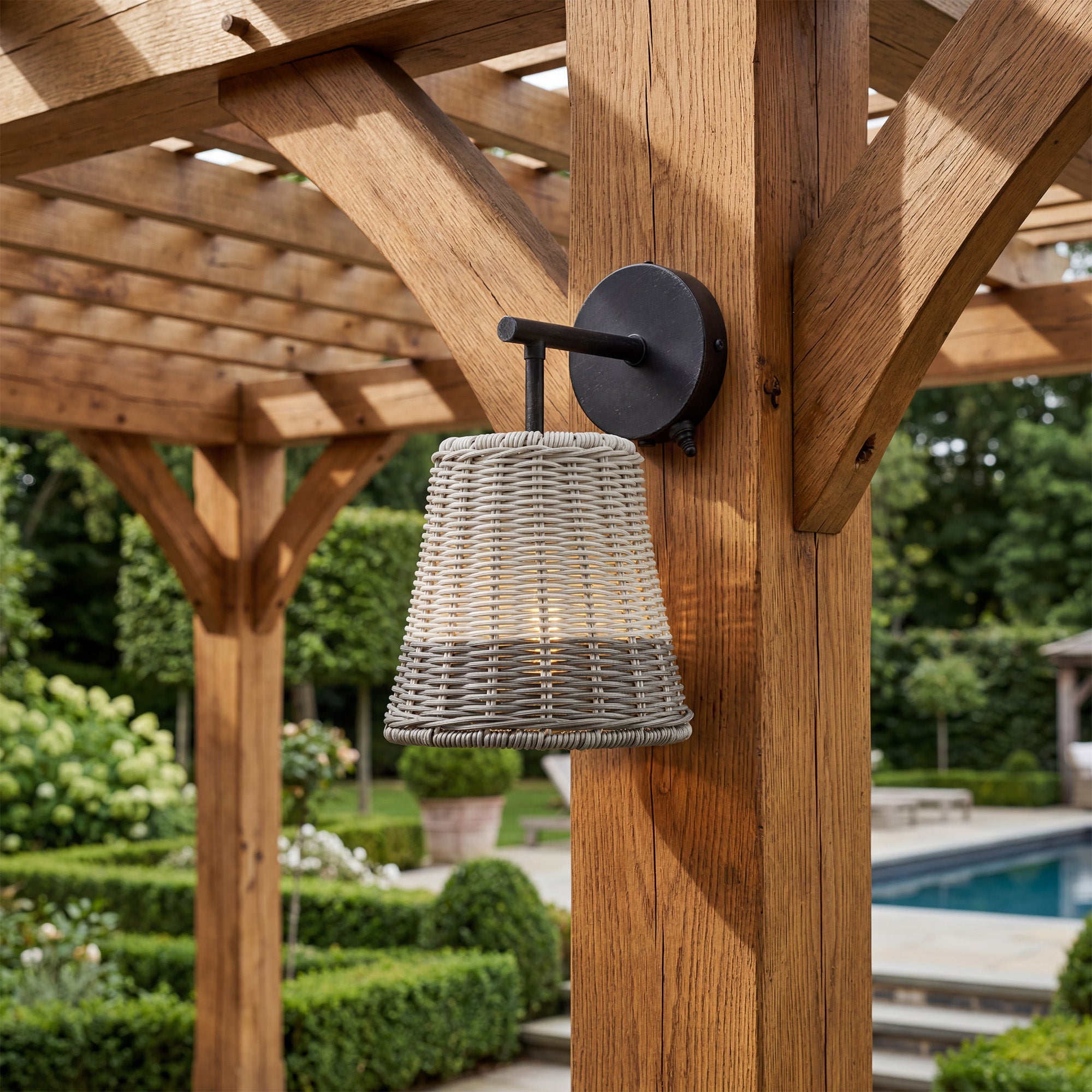 Mule 1-Light 12 Inch LED Wet-Rated Wall Light for Indoor/Outdoor, Matte Black